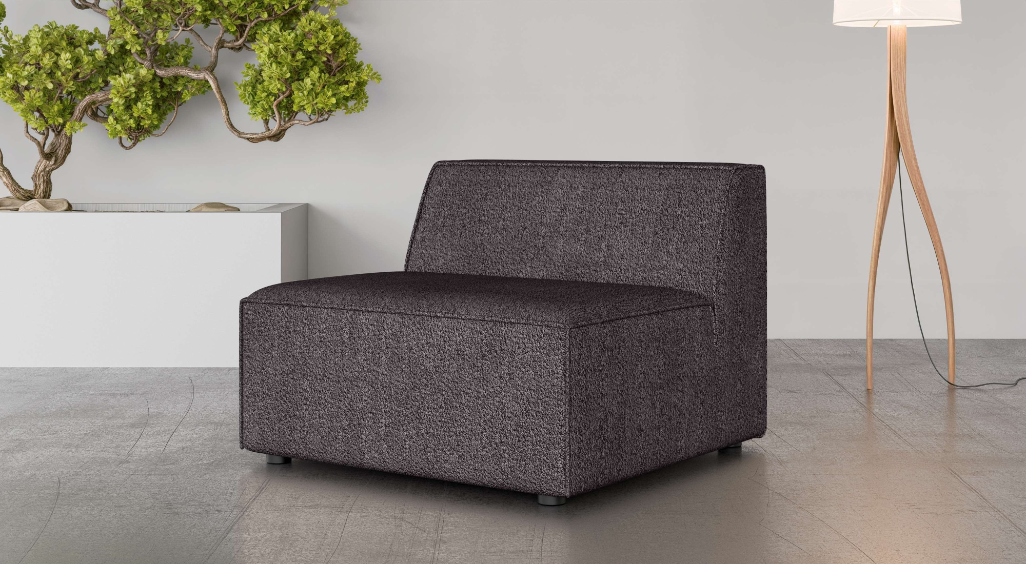 OTTO home Sessel »Bequemer Sessel Cavan, Maße B/T/H: 90/90/72 cm« ohne Arml günstig online kaufen