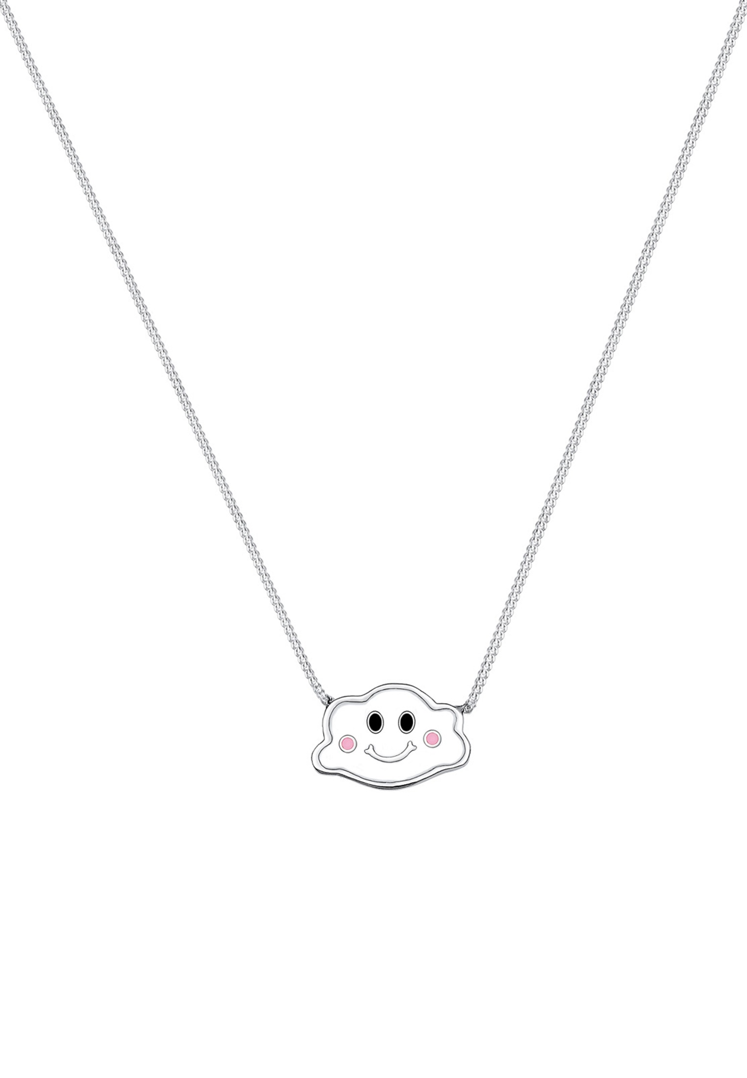Elli Kette mit Anhänger »Kinder Wolke Traum Himmel Emaille 925 Silber«