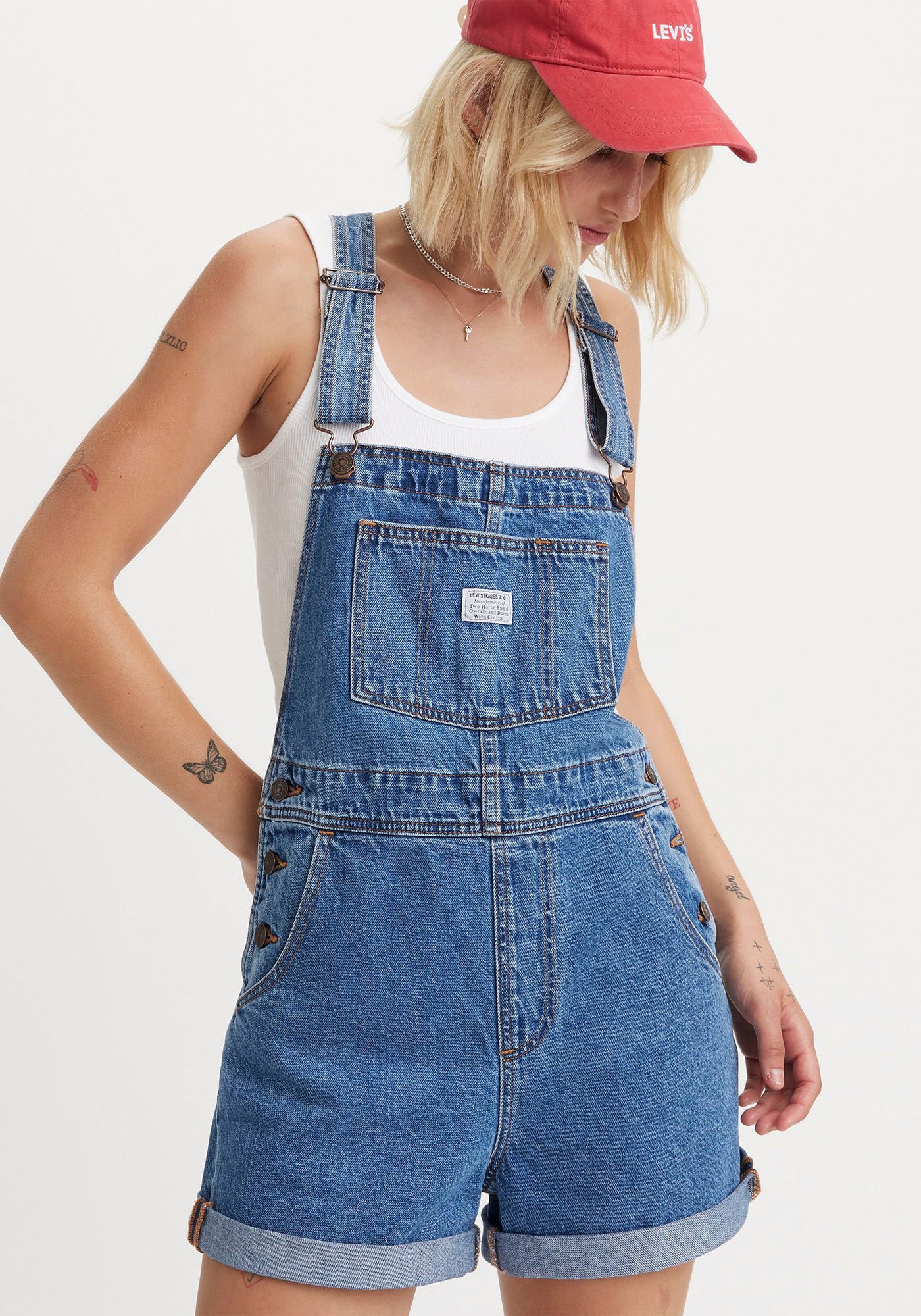 Levi's® Kurzoverall »VINTAGE SHORTALL«, mit Destroyed-Effekten