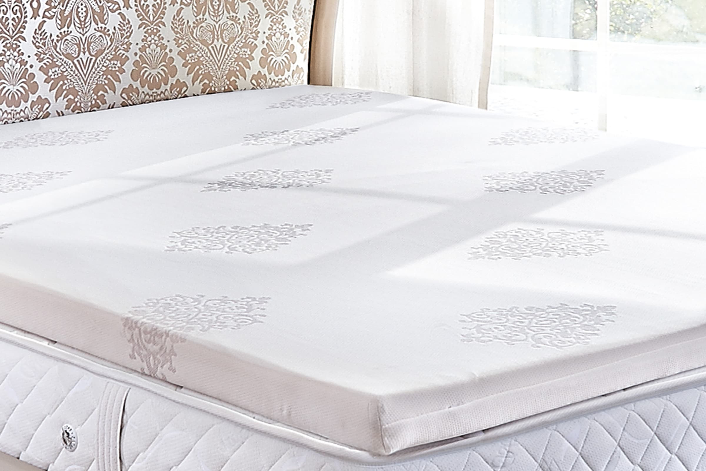 Yatas Bedding Topper »Topper Visco, Topper 90x200, 200x200 cm & weitere Größen«, (1 St.), Boxspringbett, Allergiker geeignet (Hausstauballergiker)
