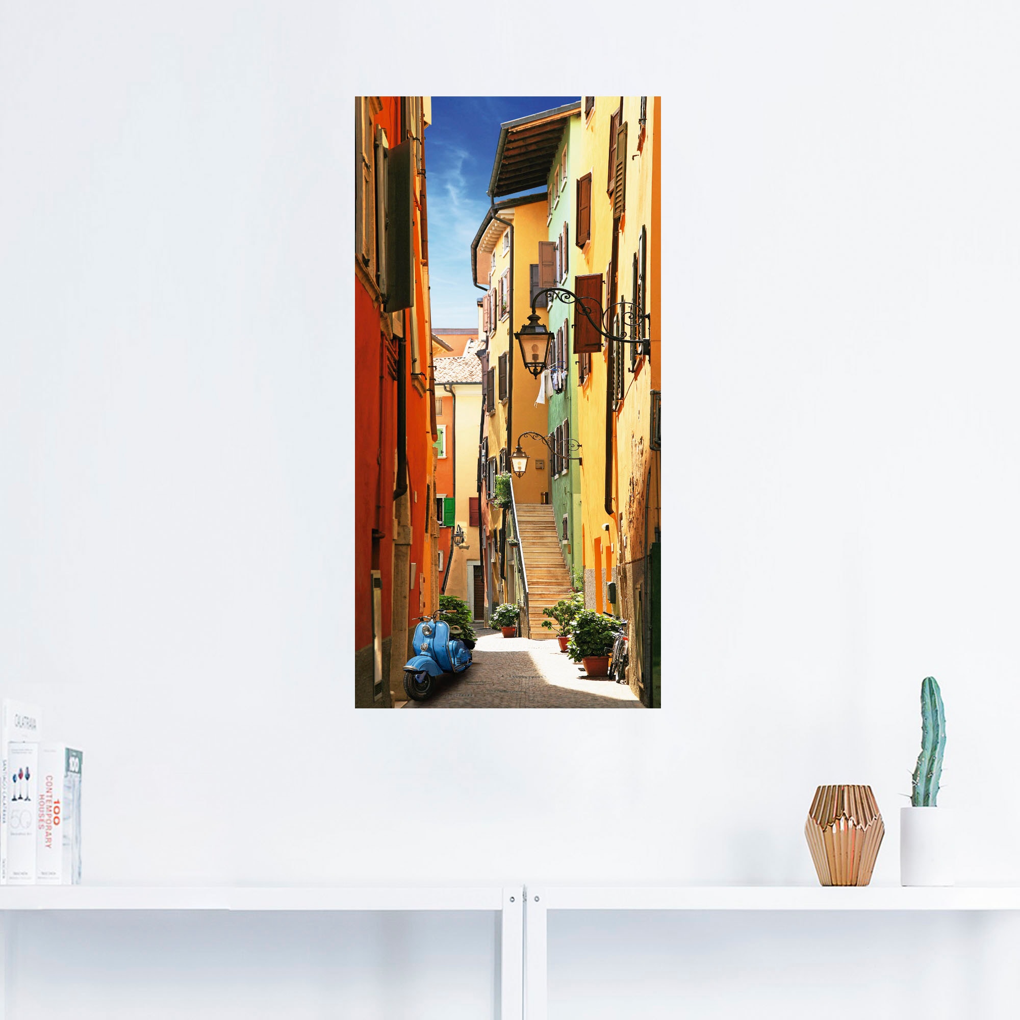 Artland Wandbild »Altstadtgasse Riva del Garda«, Architektonische Elemente, günstig online kaufen