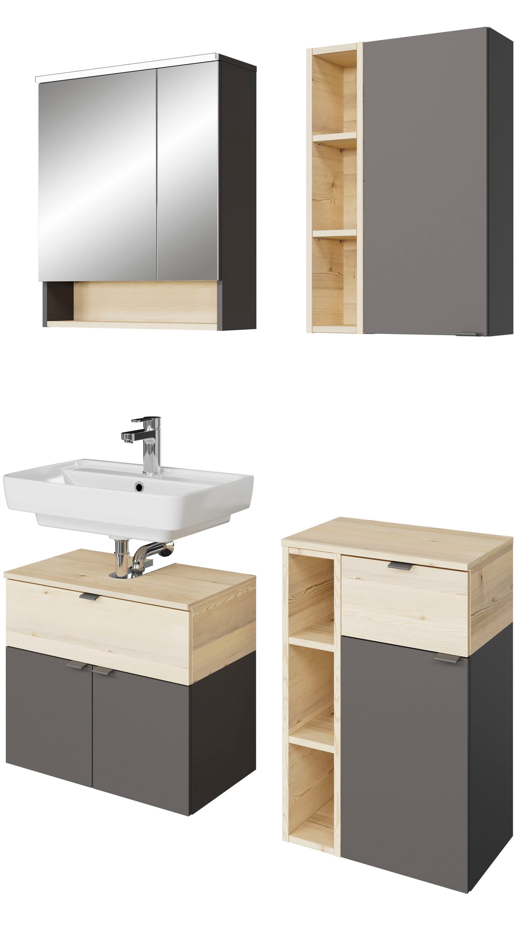 Saphir Badmöbel-Set »Quickset 394« Komplett-Set, 4 Stk. tlg. günstig online kaufen