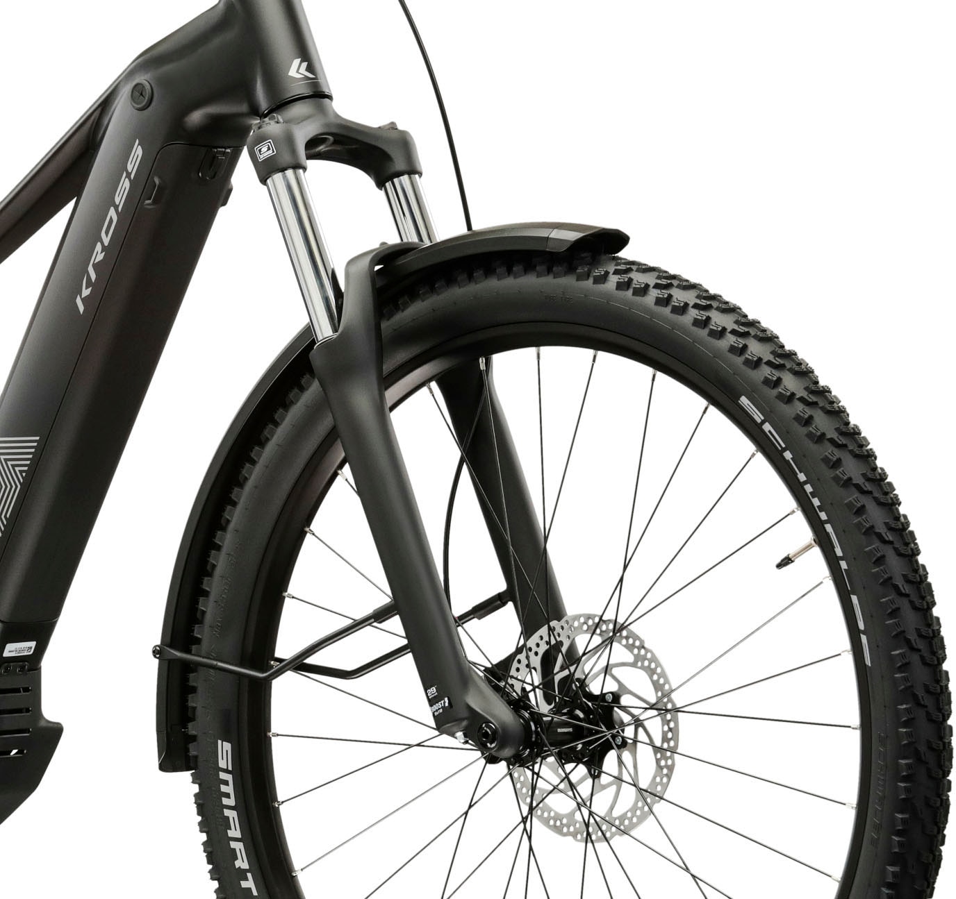 Kross »Influx Hybrid SUV 2.0 16,7Ah / 600 Wh 29 Zoll schwarz 9 Gänge 2026« 9 Gang Shimano CUES U4000 Schaltwerk Kettenschaltung Mittelmotor 250 W BOSCH PERFORMANCE LINE PX Mittelmotor