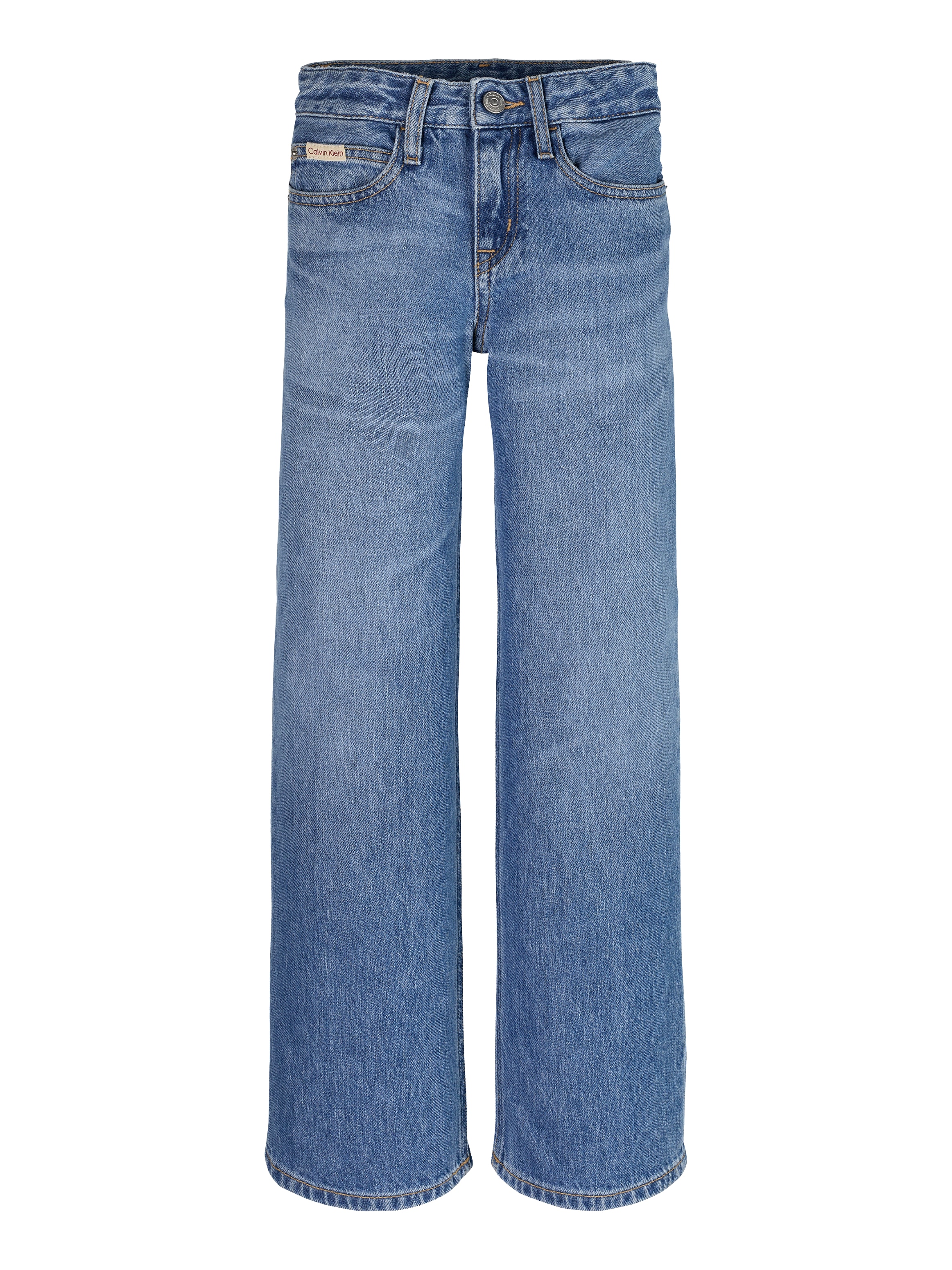 Calvin Klein Jeans Weite Jeans »WIDE LEG RELAXED LW SOFT BLUE«, in blauer Waschung