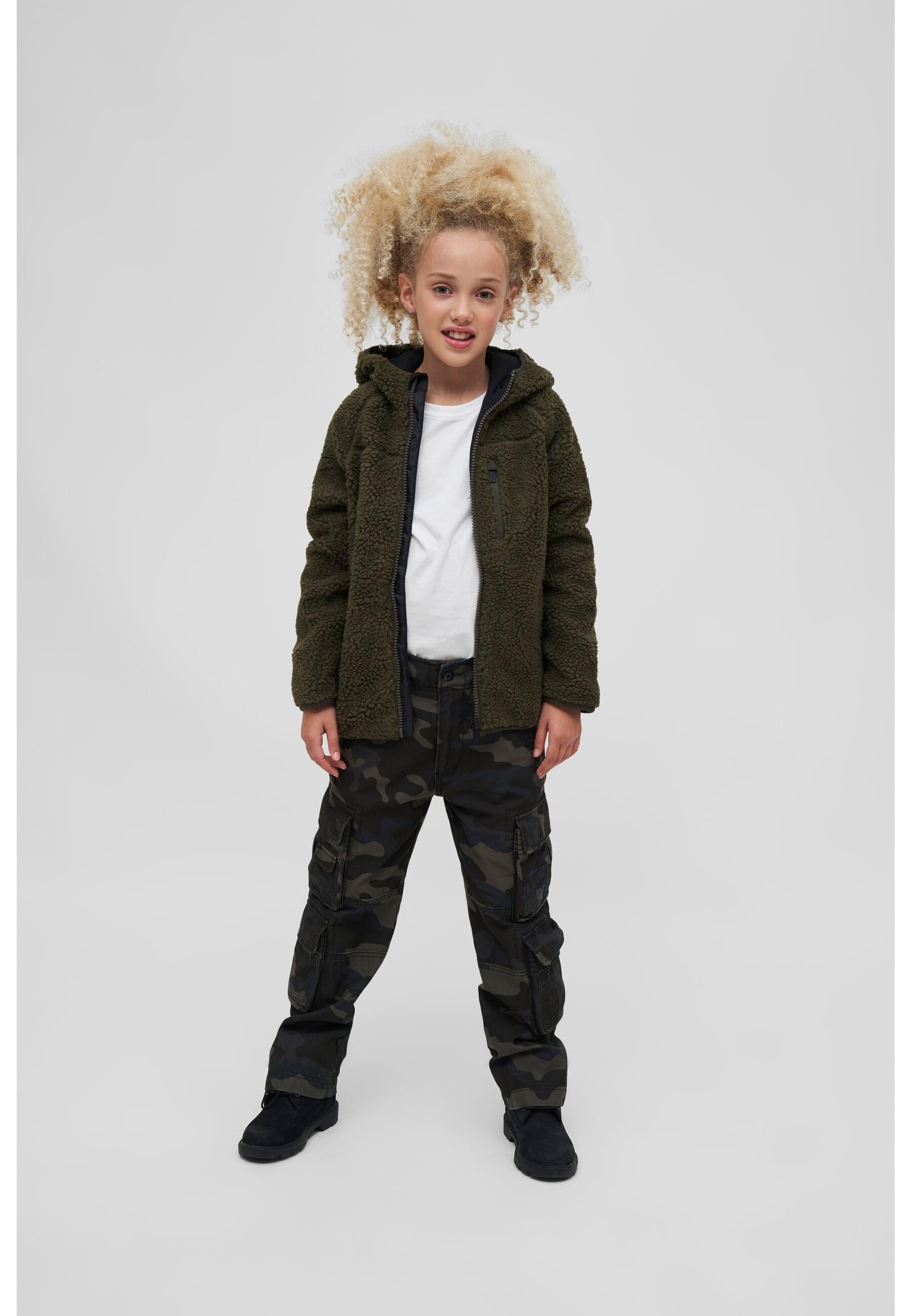 Brandit Allwetterjacke »Brandit Damen Kids Teddyfleecejacket Hood« 1 Stk. tlg. mit Kapuze