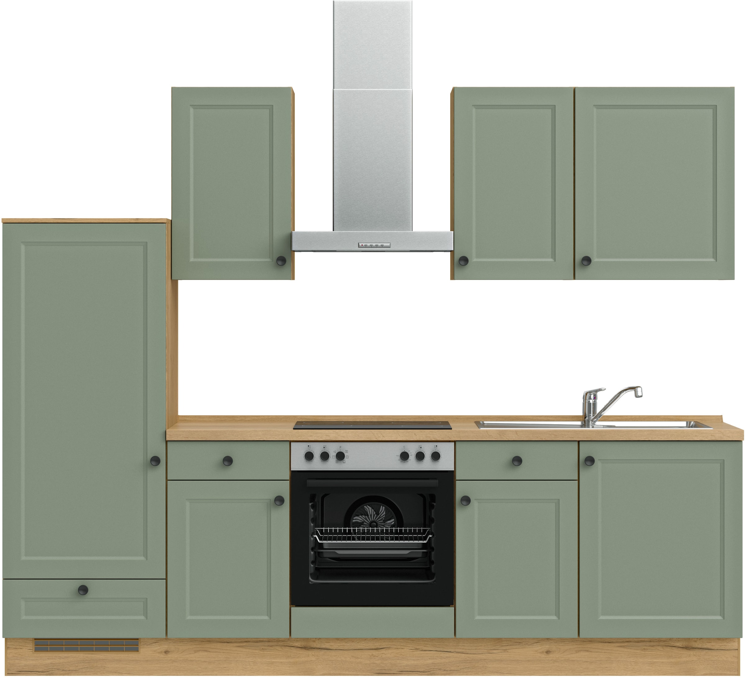 nobilia® Küchenzeile »"Cascada I"« vormontiert, Ausrichtung wählbar, Breite günstig online kaufen