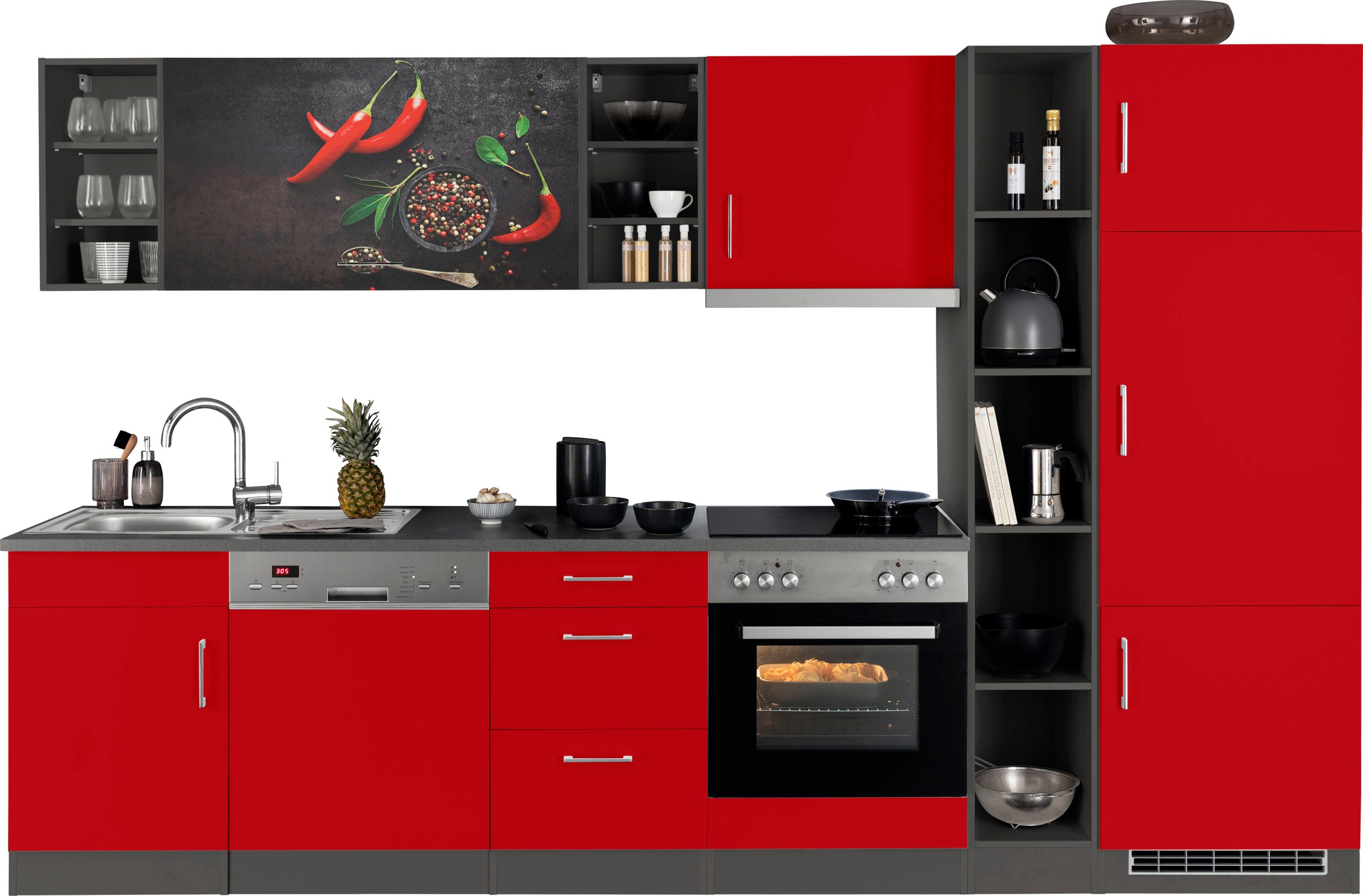 KOCHSTATION Küchenzeile »KS-Paris – Küchen mit einzigartigen Fotomotiven au günstig online kaufen