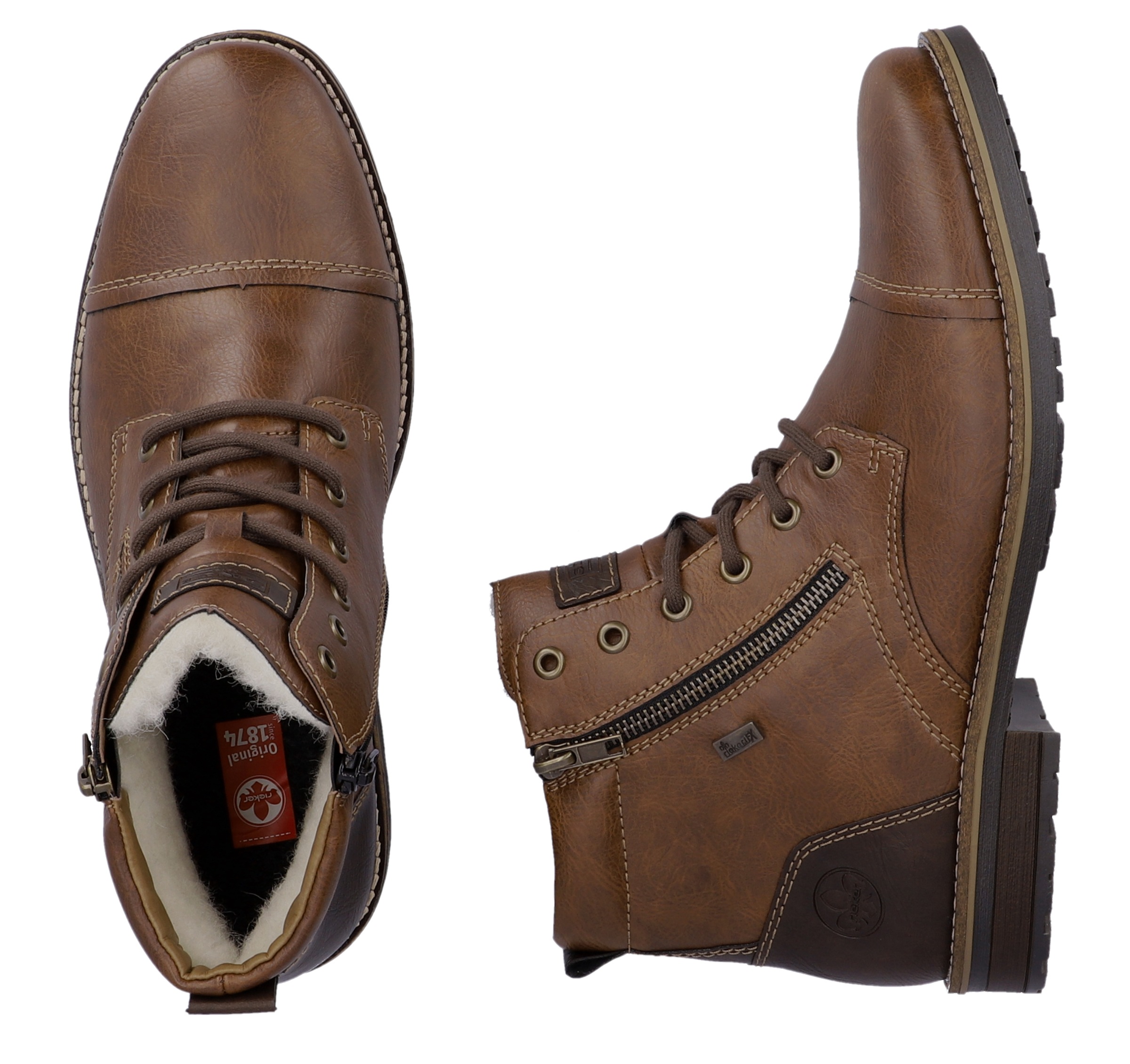 Rieker Winterstiefelette, Schnürboots, Winterboots in schmaler Form