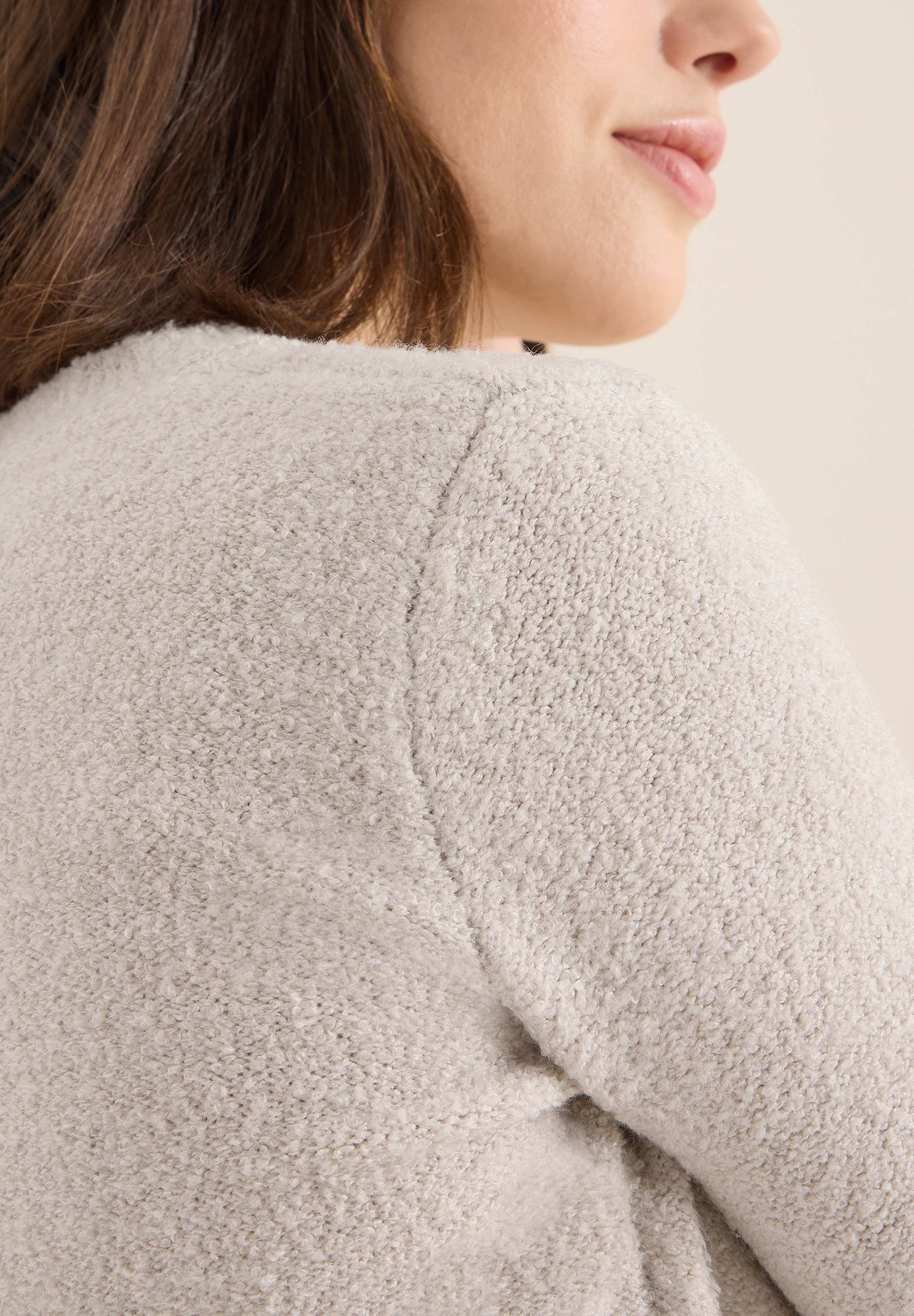 Cecil Strickpullover Bouclé V-Neck