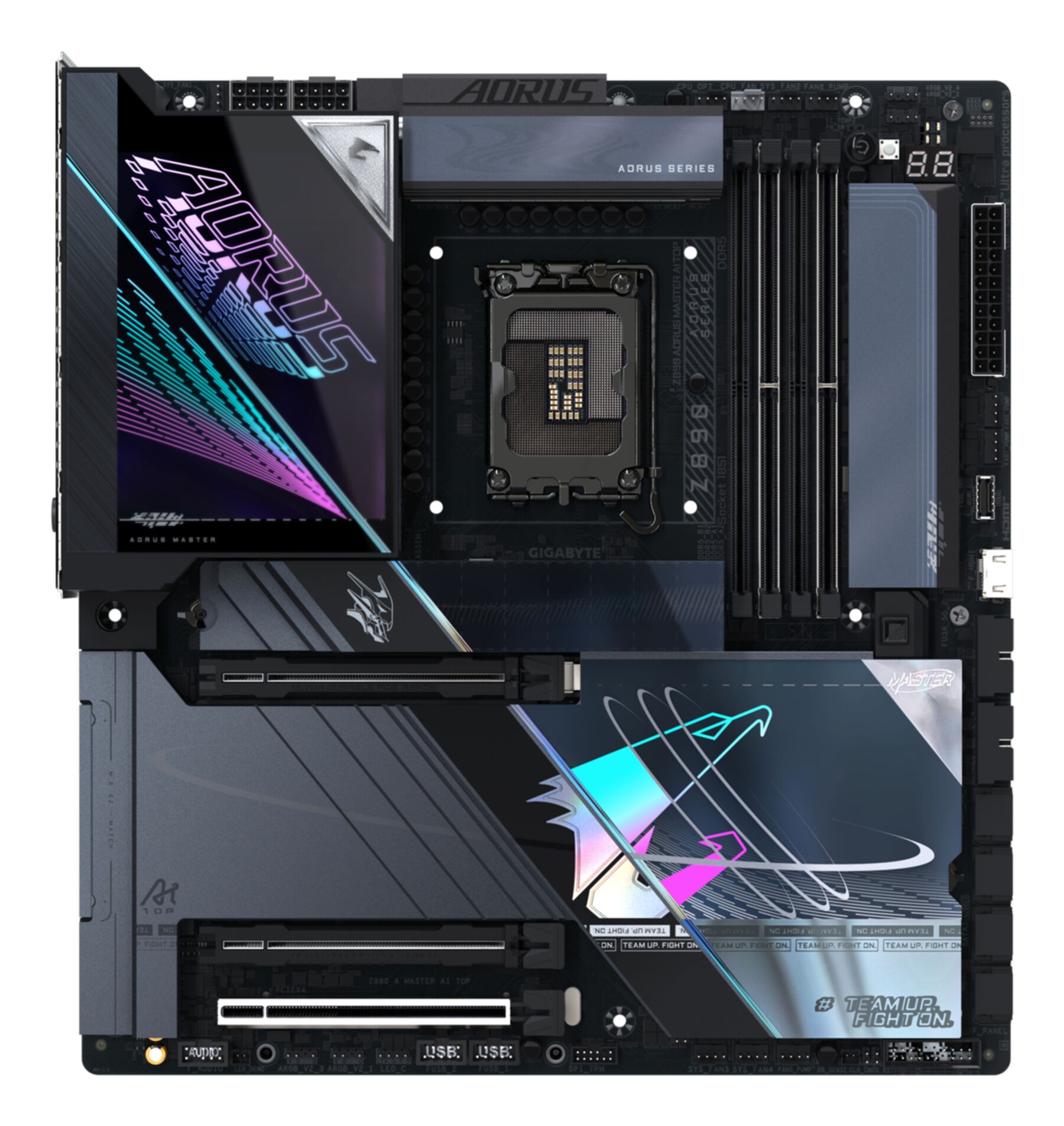 Gigabyte Mainboard »Z890 AORUS MASTER AI TOP Motherboard - Unterstützt Intel Core Ultra«