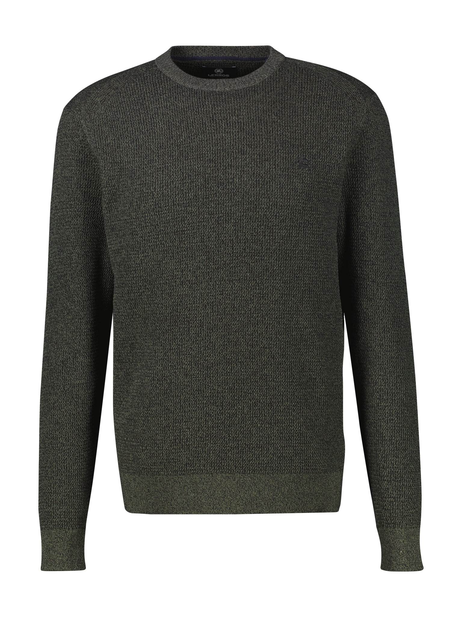 LERROS Strickpullover, mit Logo-Stickerei und in Struktur-Optik