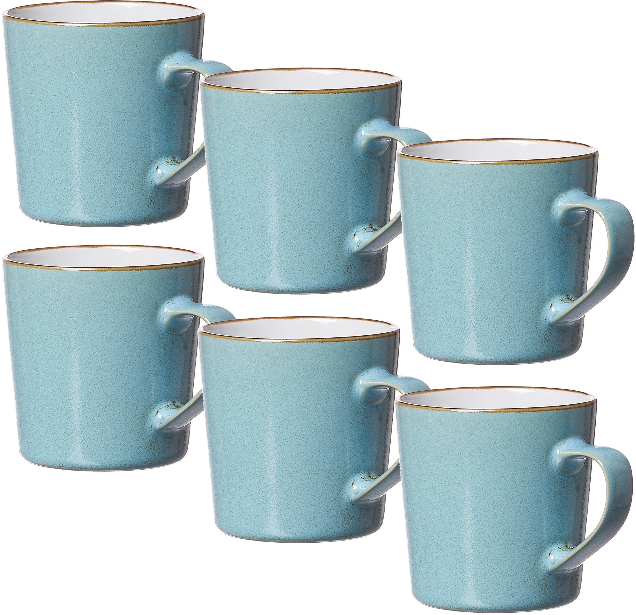 Ritzenhoff & Breker Becher »Kaffeebecher-Set Visby 6tlg, Weiß«, (Set, 6 tlg., Das Set besteht aus 6 Kaffeebechern), 6-teilig