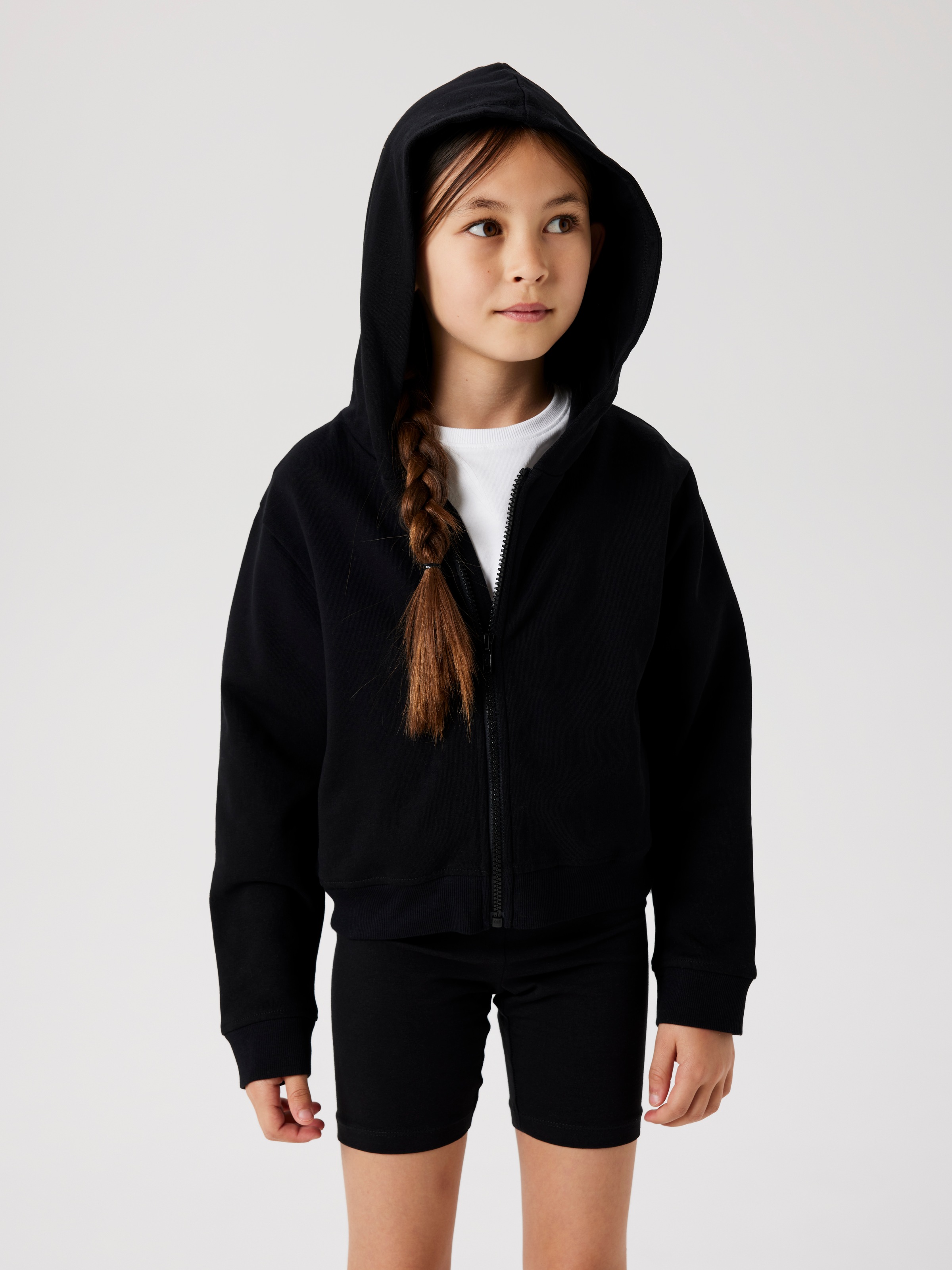 Name It Kapuzensweatjacke »NKFMILLE SHORT NREG SWE CARD WH UNB NOOS«