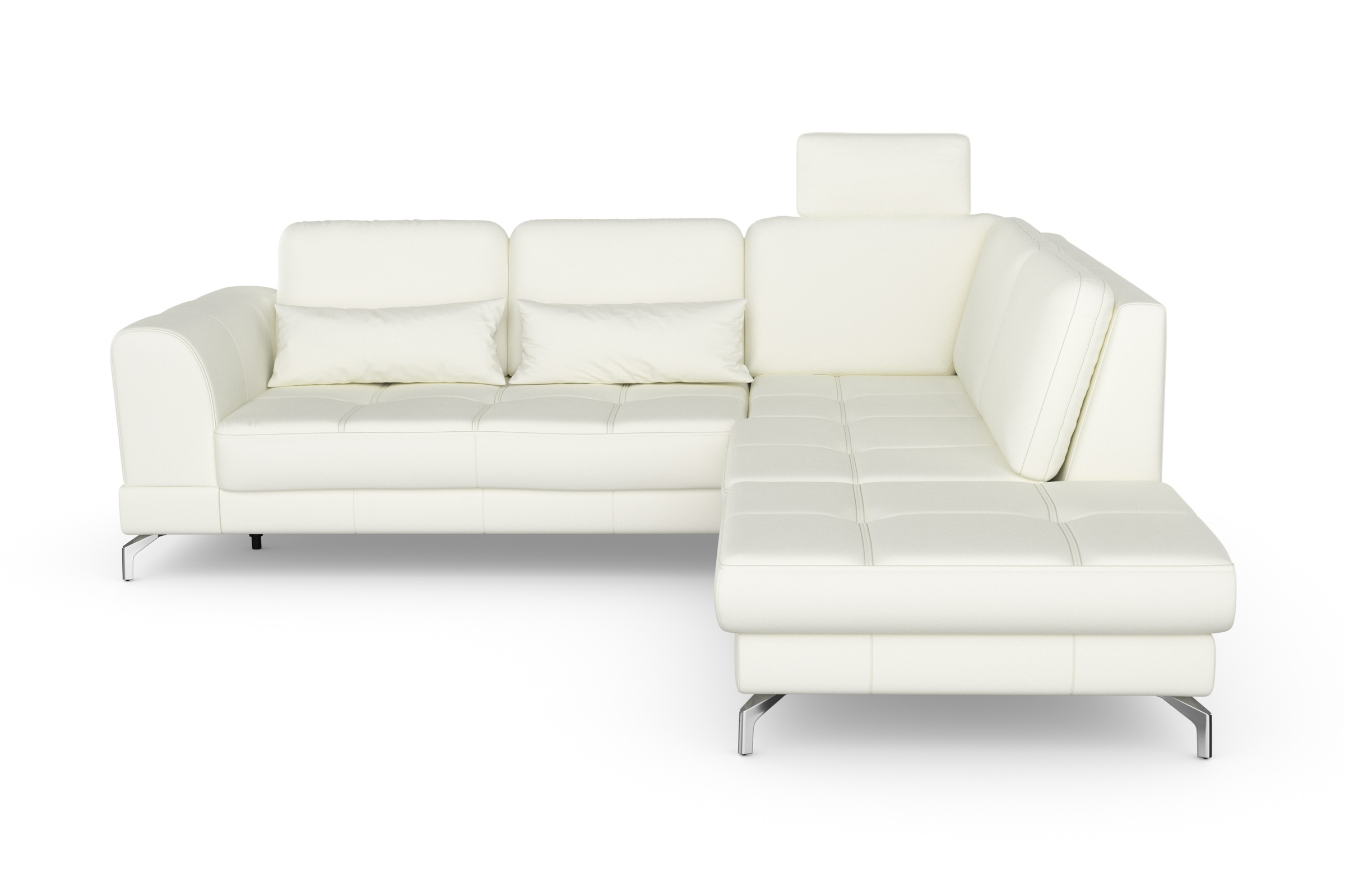 sit&more Ecksofa »Bendigo L-Form«, inklusive Sitztiefenverstellung, Bodenfreiheit 12 cm, in 2 Fußfarben