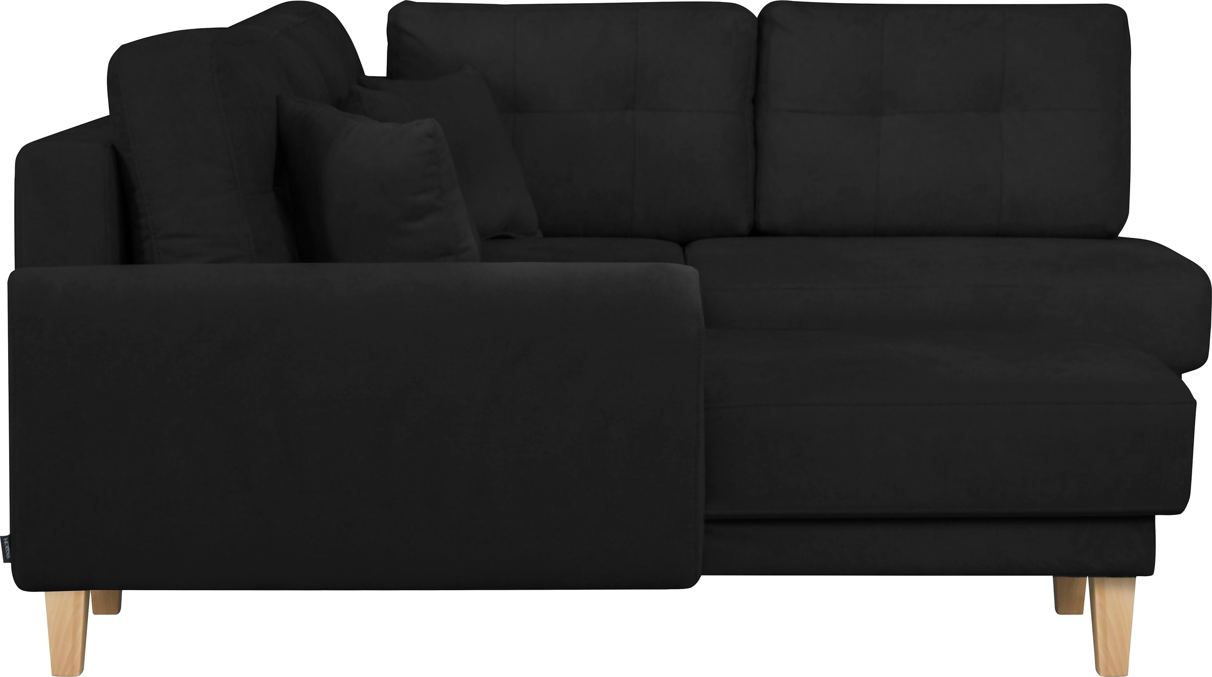 Home affaire Wohnlandschaft »TRIPLO U-Form wahlweise mit Schlaffunktion, B/T/H: 310/192/90 cm«, Schlafsofa, auch mit Bettkasten, Steppung im Rückenkissen