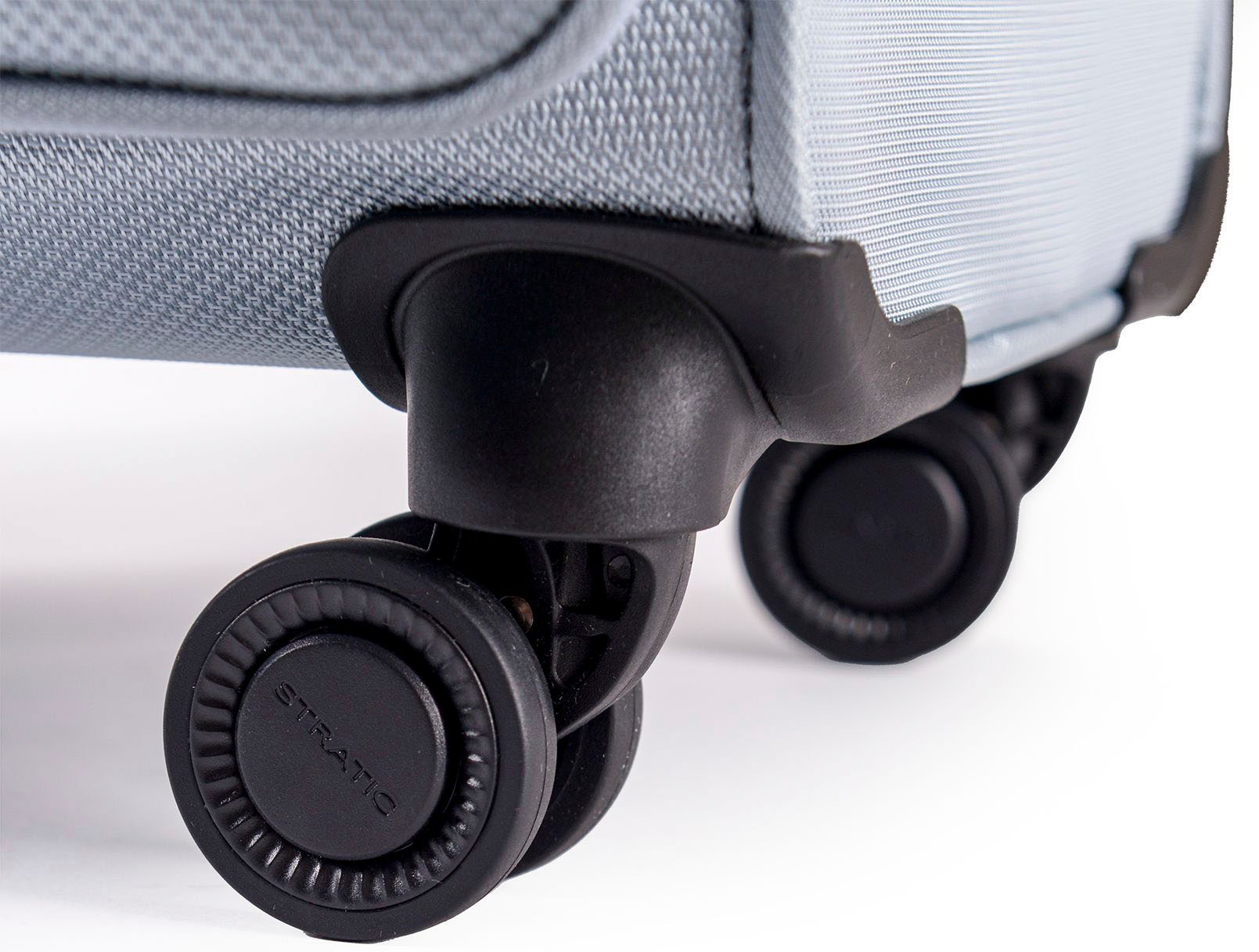 Stratic Weichgepäck-Trolley »Mix L, steel«, 4 Rollen, Reisekoffer großer Koffer Aufgabegepäck TSA-Zahlenschloss