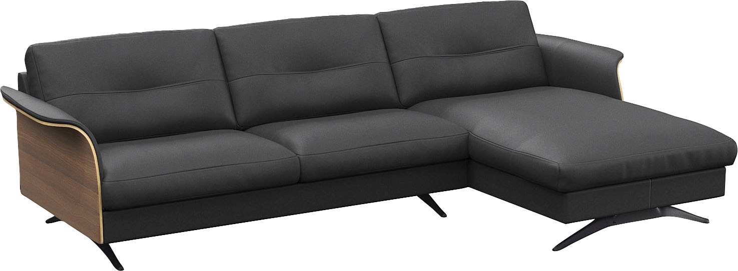 FLEXLUX Ecksofa »Glow, super bequem durch hochwertigem Sitzaufbau mit Feder günstig online kaufen