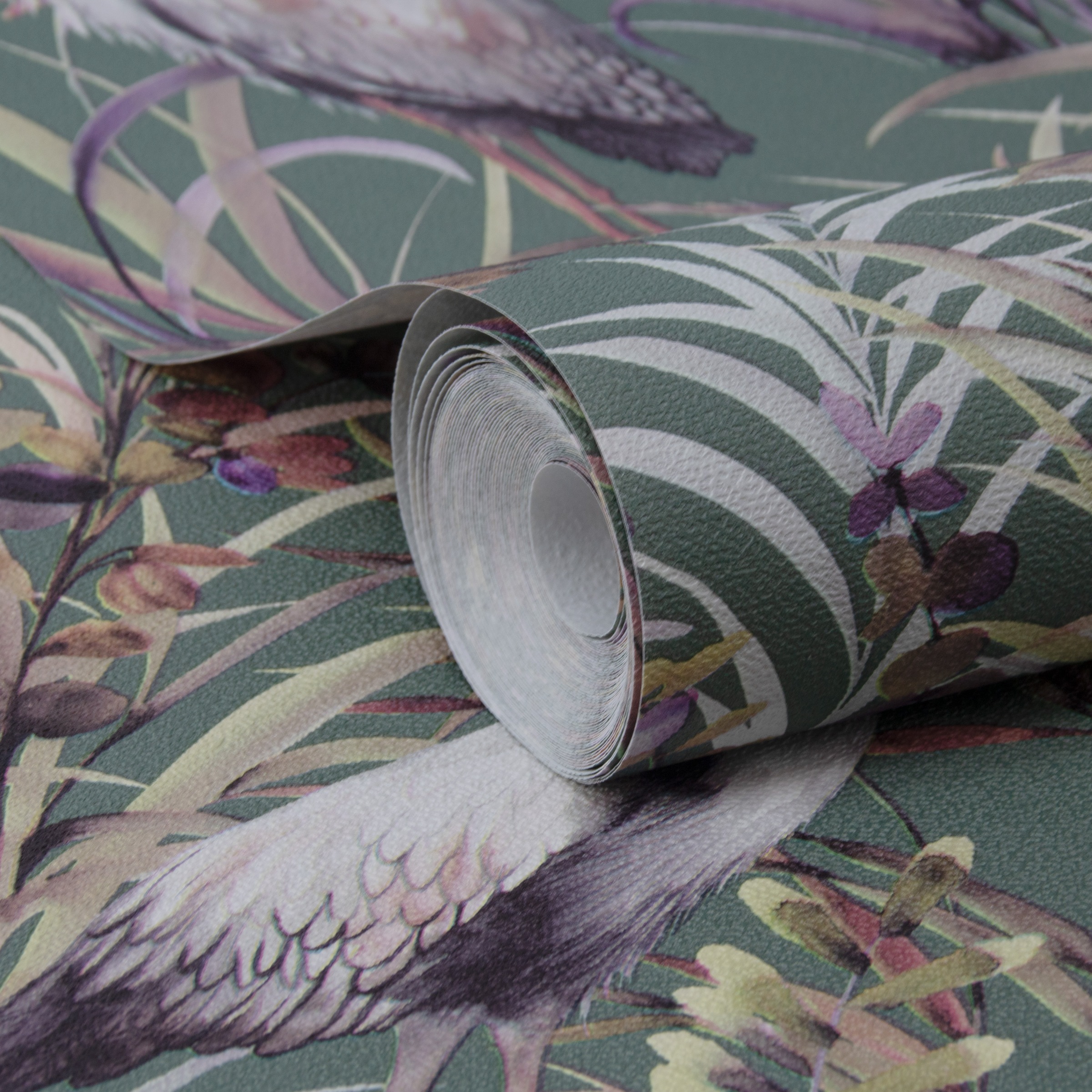 Sublime Vliestapete »Tropischer Reiher« neutral geprägt 10mx52cm (ca. 5m2) günstig online kaufen