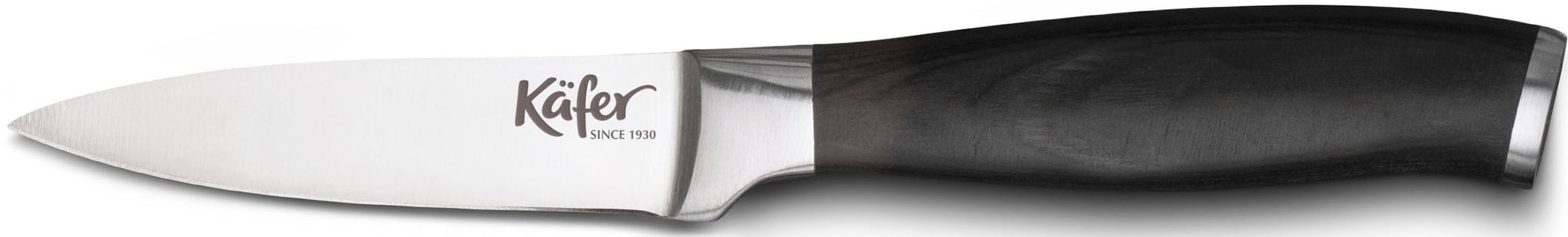 Käfer Magnet-Messerblock, 5 tlg., inkl. 3 Messer, 1 Schere, Griffe aus Pakkaholz, für bis zu 8 Messer