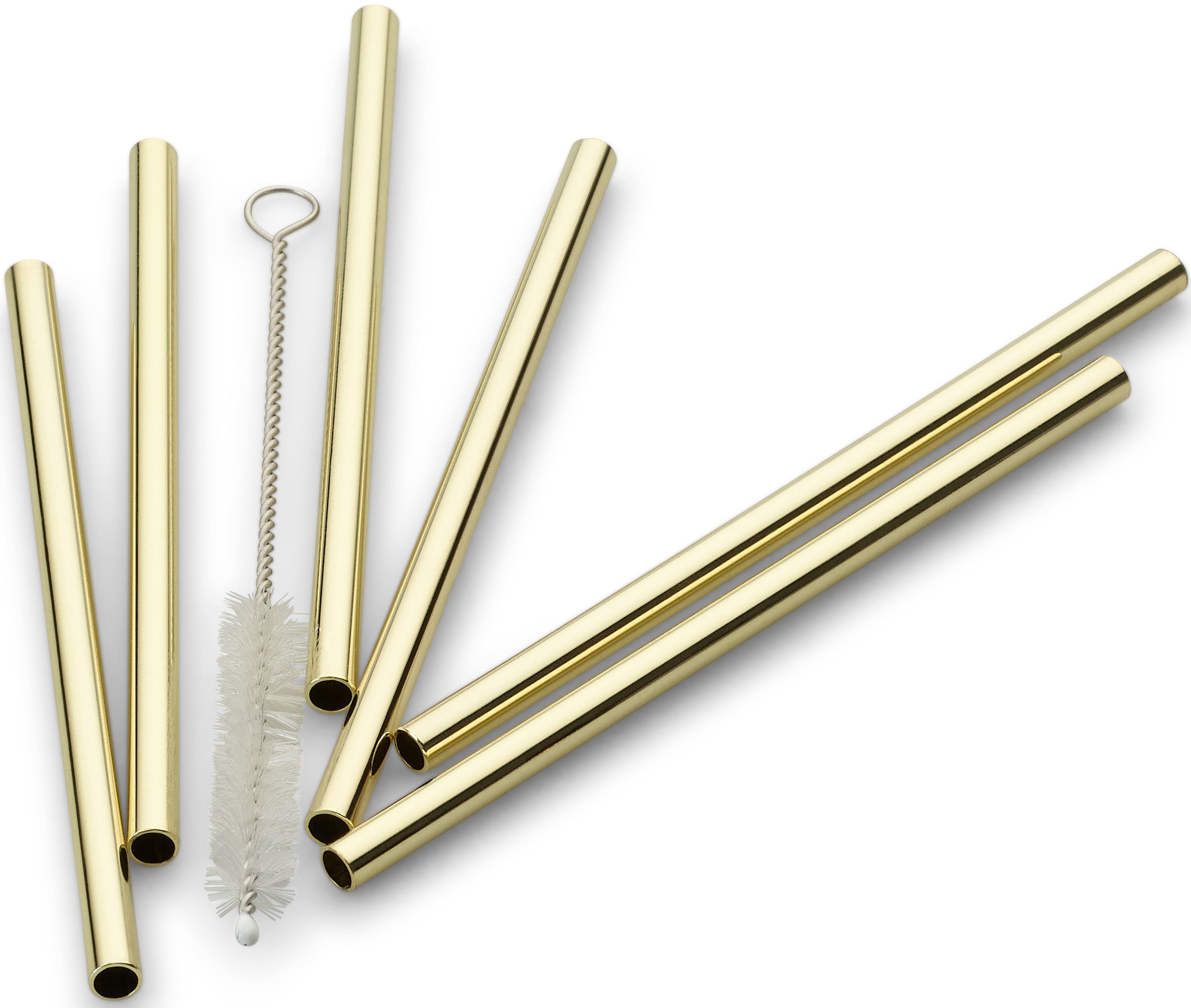ECHTWERK Trinkhalme »Small« aus Edelstahl inkl. Reinigungsbürste, (Trinkhalm: 12cm,Bürste: 13, cm)