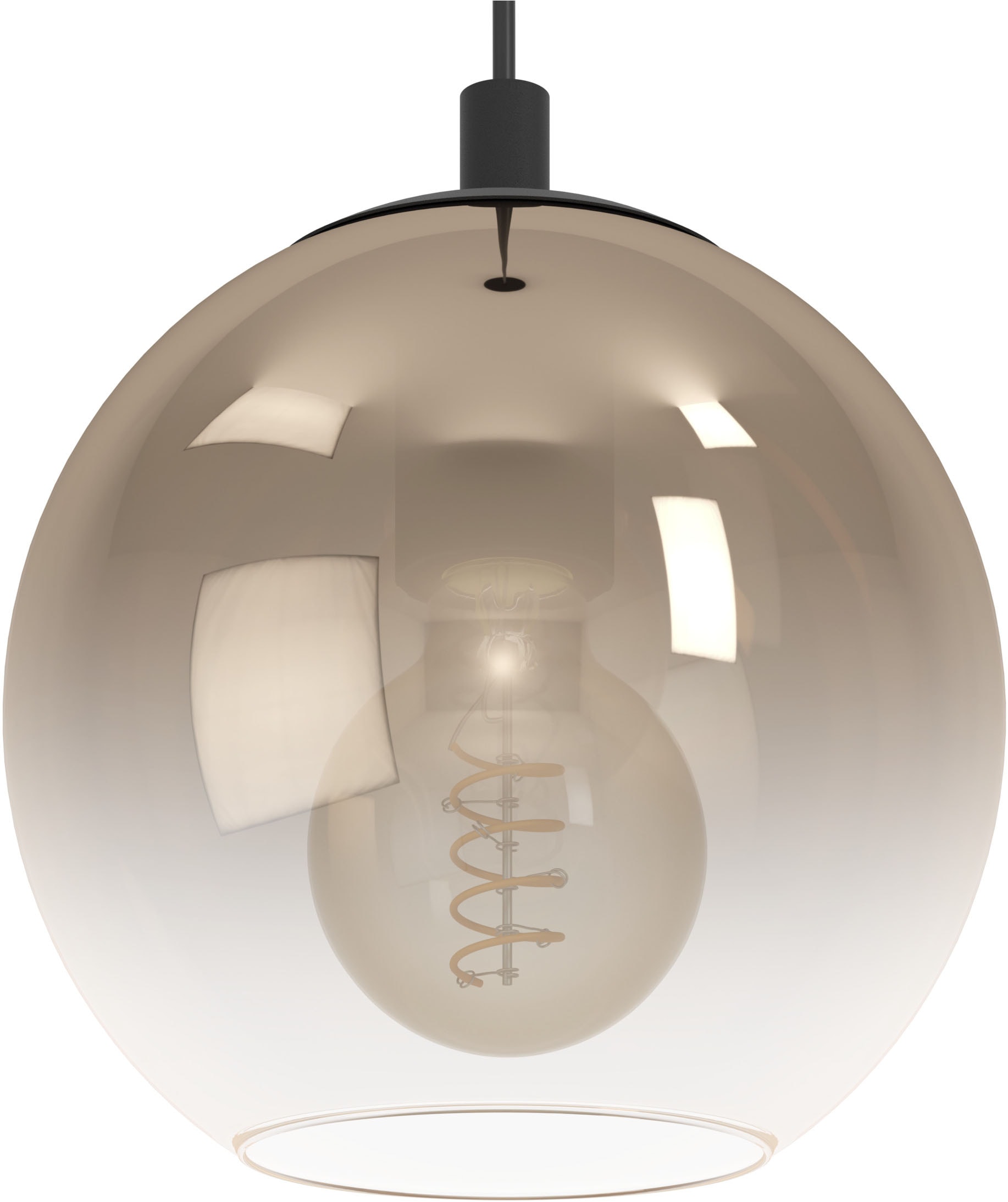 EGLO Hängeleuchte »ARISCANI 1 Pendellampe - Stahl - E27 - 3X60W - IP20« E27 1 Stk. Hängelampe, Deckenlampe, Wohnzimmer, Esszimmer, L76,5 x B16,5 x H110cm