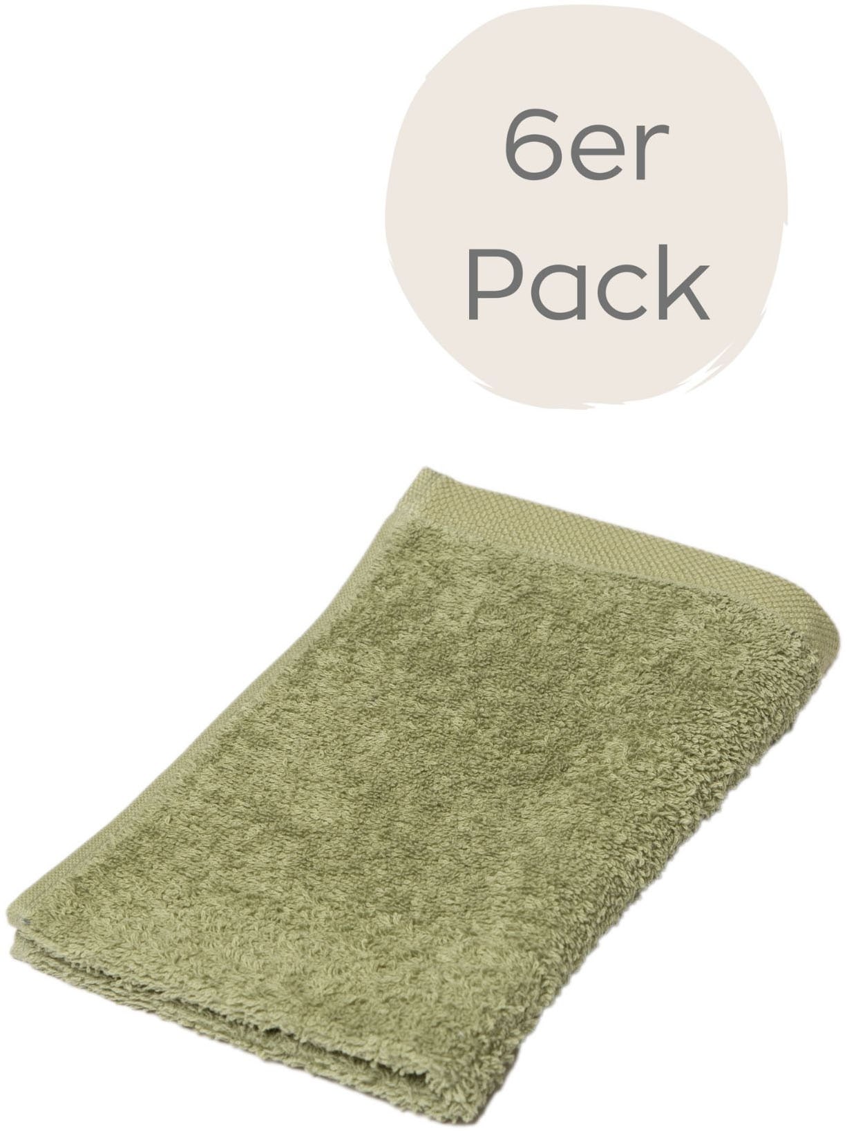 Wewo fashion Gästehandtücher »9517G«, (Packung, 6 St., 6er Set Gästehandtüc günstig online kaufen