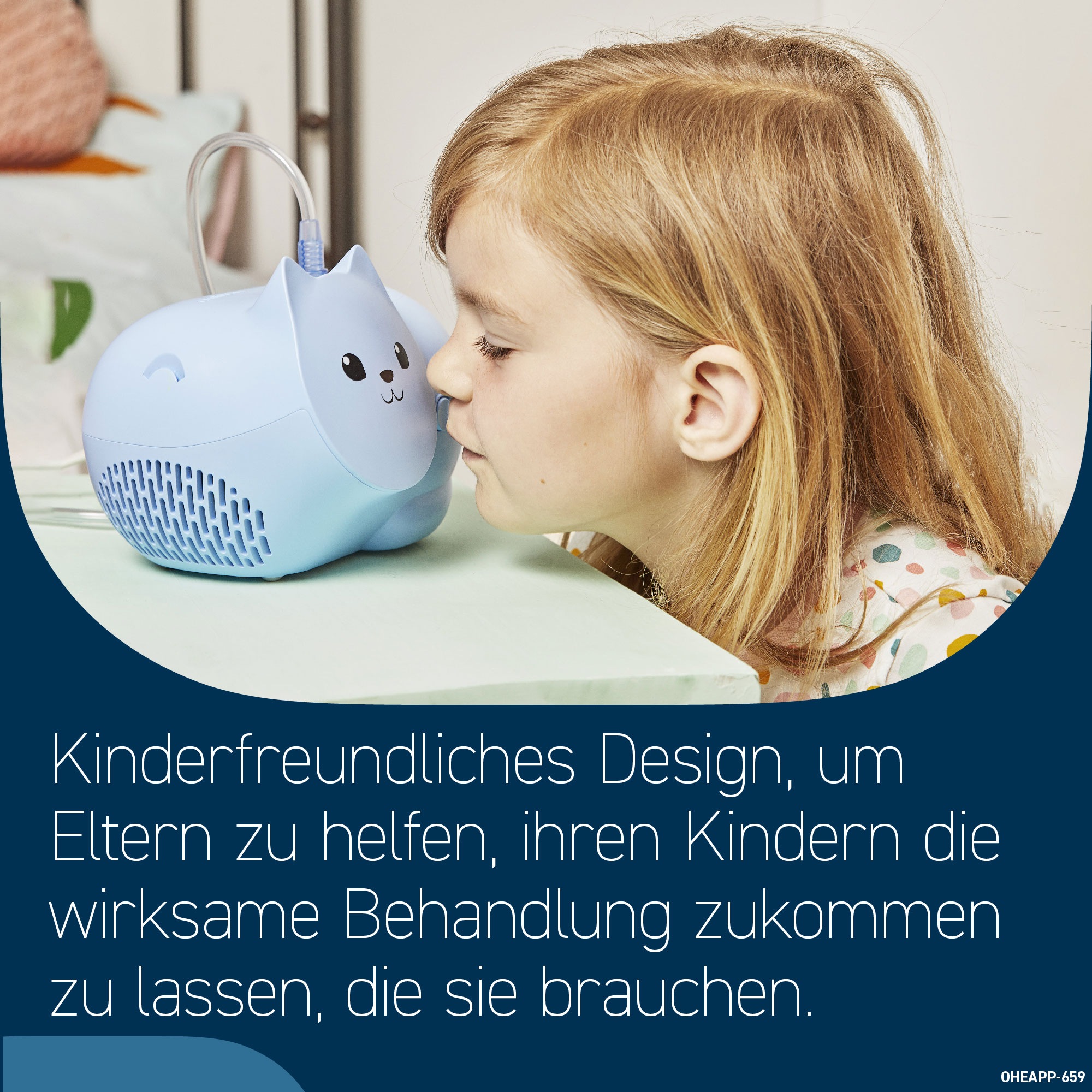 Omron Inhalationsgerät »NE-C303K-EO Nami Cat« kinderfreundliches Inhalationsgerät