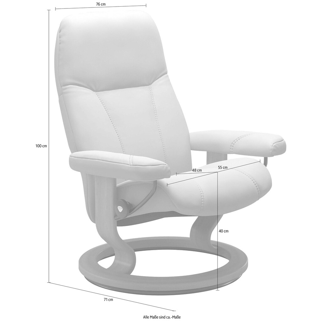 Stressless® Relaxsessel »Consul«, mit Classic Base, Größe M, Gestell Eiche