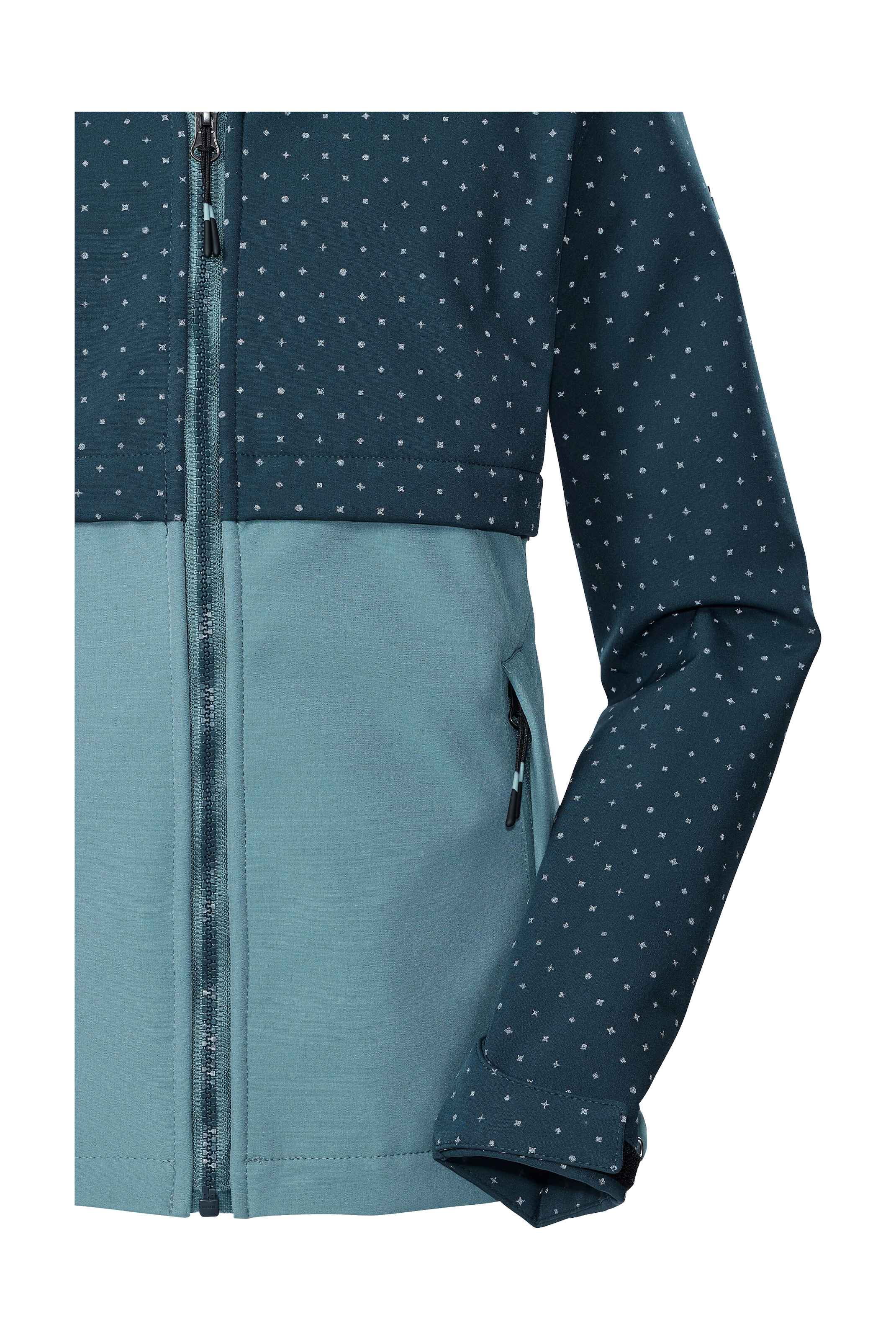 Killtec Softshelljacke »KOW 227 GRLS SFTSHLL JCKT«, Softshelljacke für Kids: wind- und wasserabweisend, reflektierend