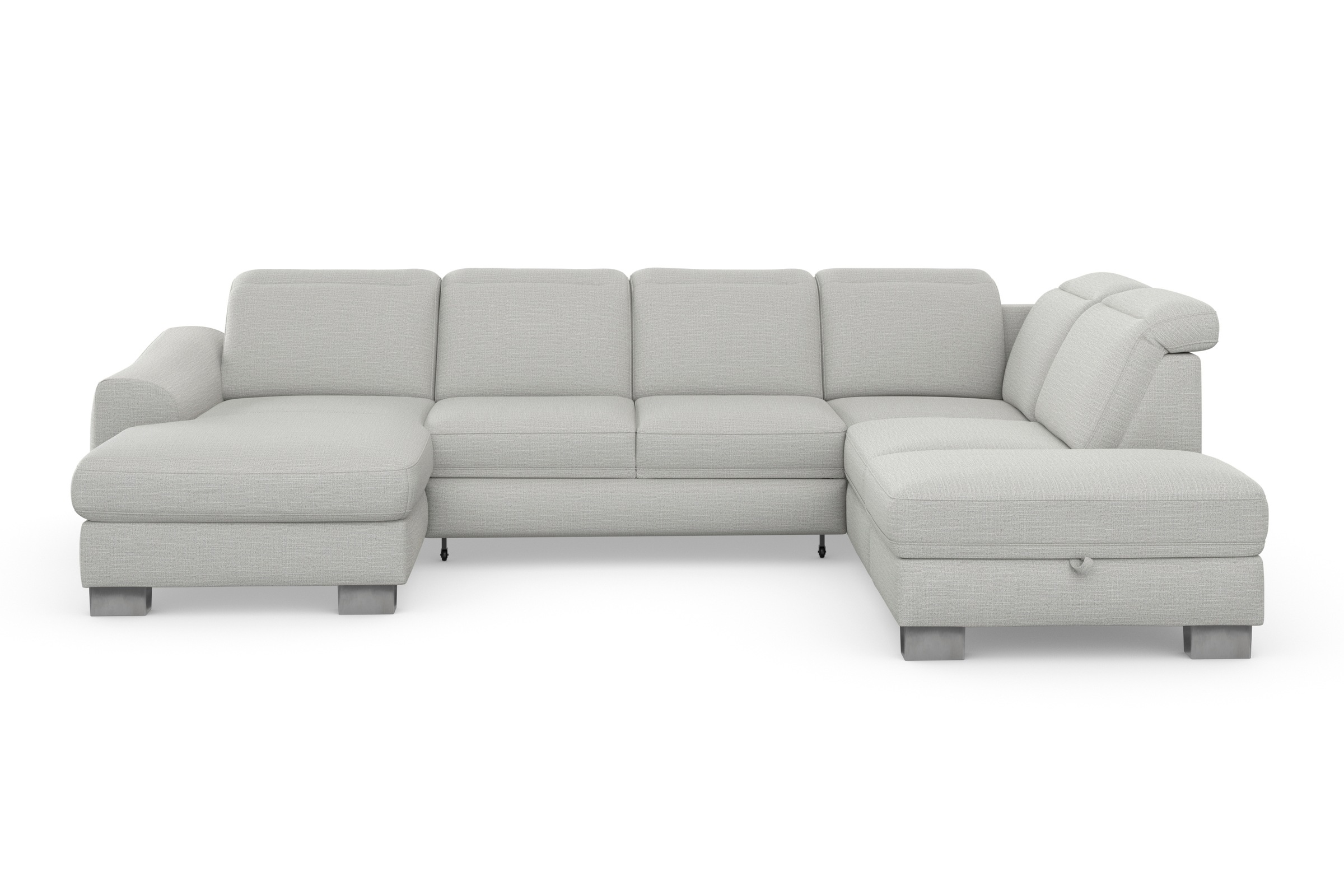 sit&more Wohnlandschaft »Dundee U-Form«, mit Federkern und Edelstahlfüßen, günstig online kaufen