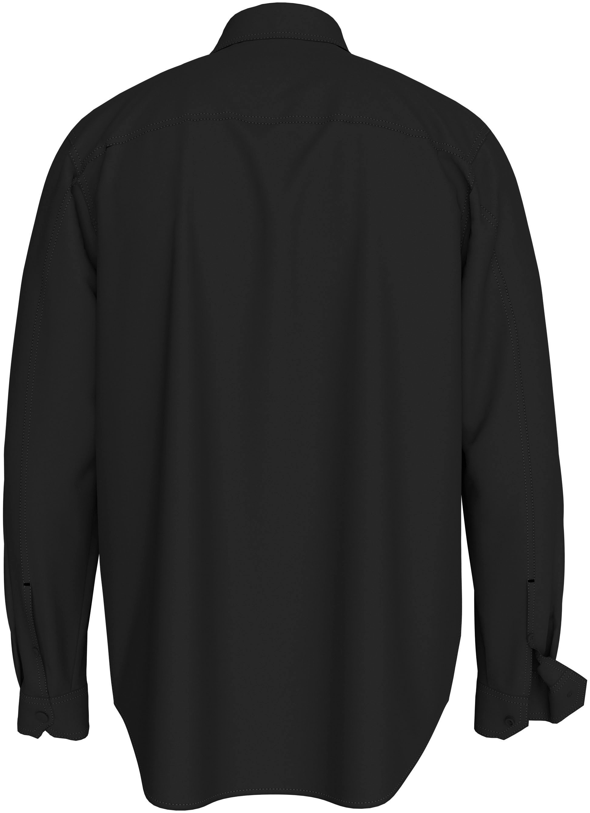 Calvin Klein Jeans Langarmhemd »MONOLOGO BADGE RELAXED SHIRT«