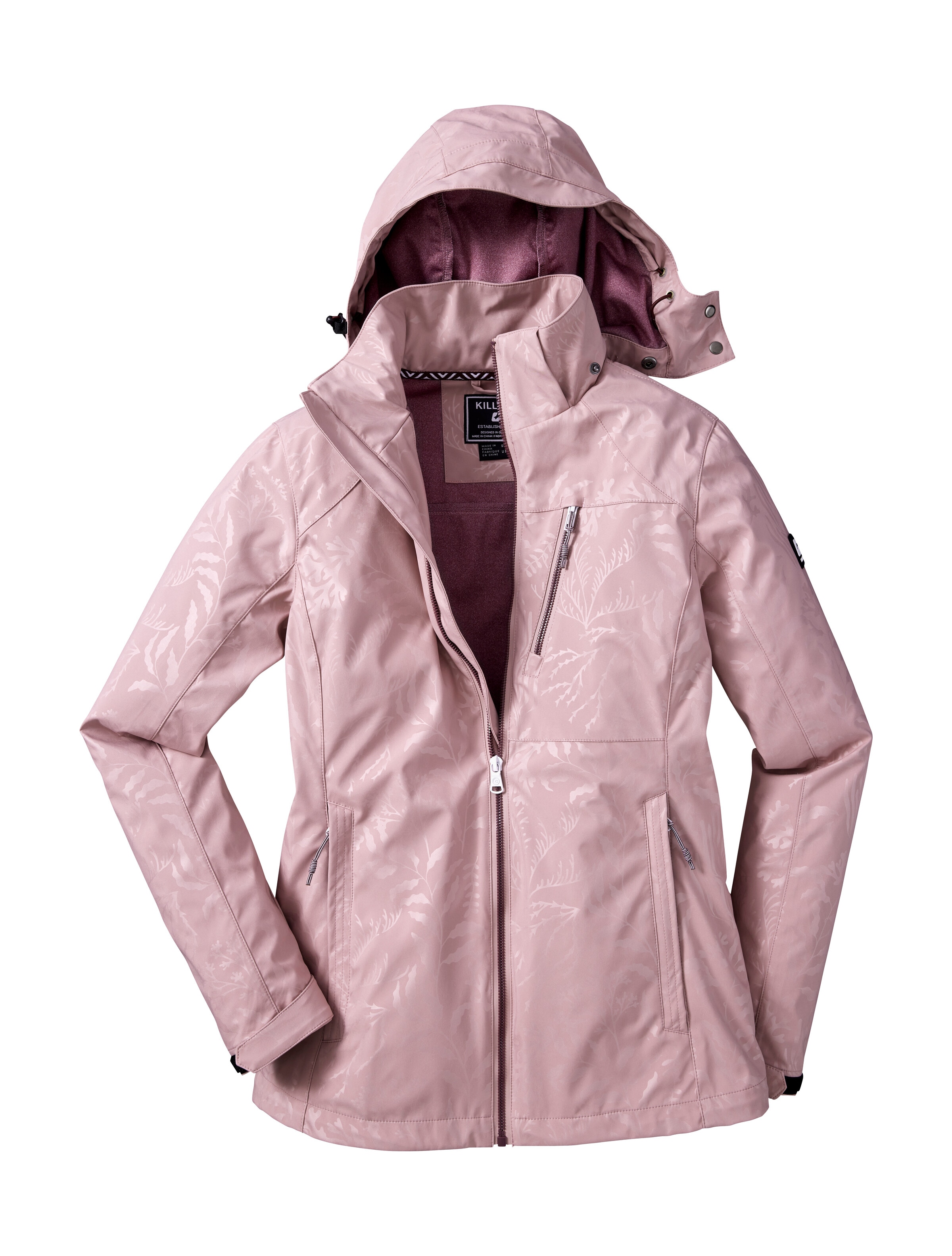 Killtec Softshelljacke »KOS 122 WMN SFTSHLL JCKT FLORAL«, Softshelljacke: Wind-u wasserdichte, atmungsaktiv, Kapuze regulierbar