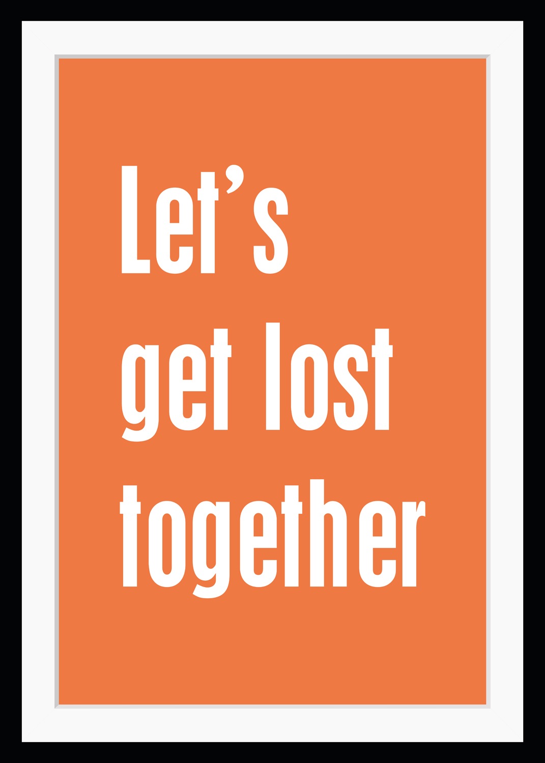 queence Bild »Let's get lost together«, Sprüche & Texte-Schriftzug, HD Prem günstig online kaufen