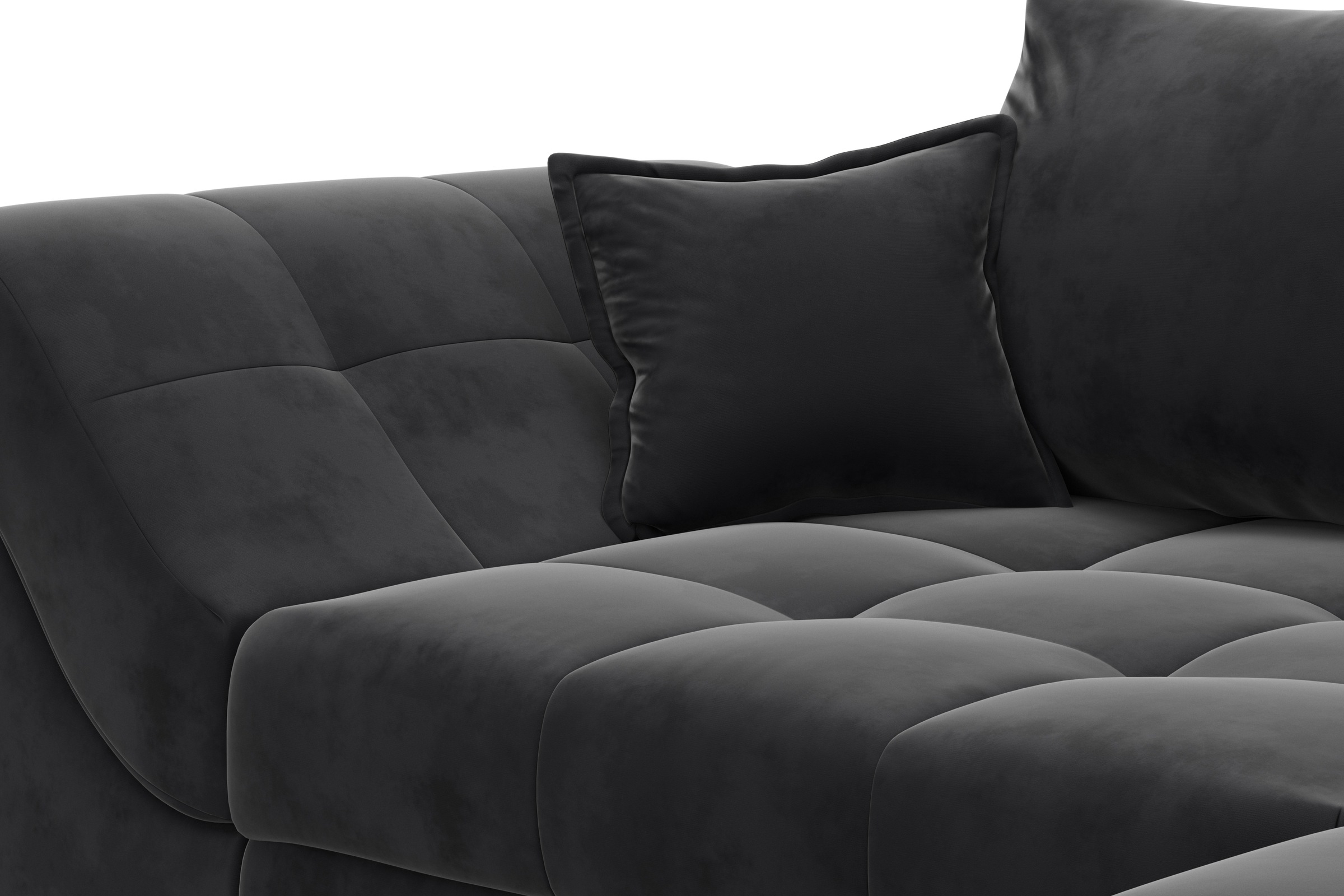 COLLECTION AB Ecksofa Joseli,  mit Zier- und Rückenkissen, komfortable Schanzen-Armlehne