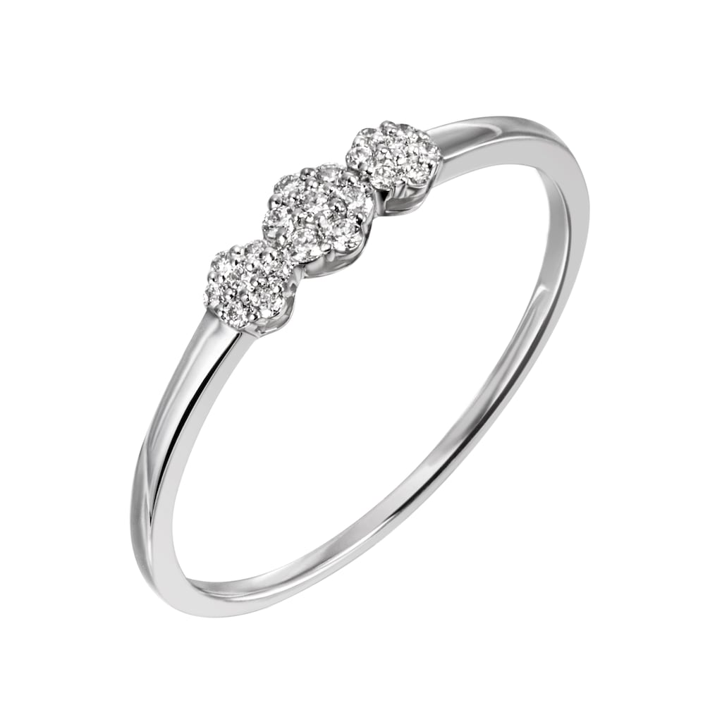 Firetti Diamantring »Schmuck Geschenk Gold 585 Damenring Goldring Diamant«
