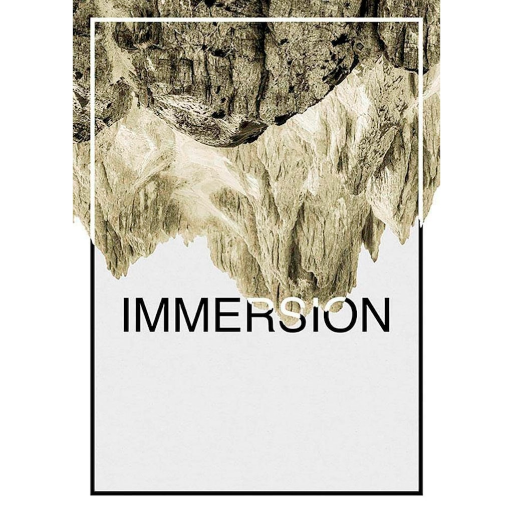 Komar Poster »Immersion Sand«, Abstrakt-Sprüche & Texte, (1 St.)
