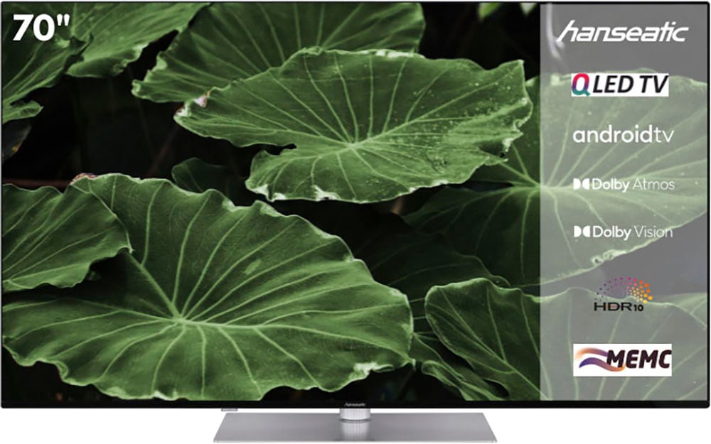 QLED-Fernseher, 177 cm/70 Zoll, 4K Ultra HD, Android TV-Smart-TV