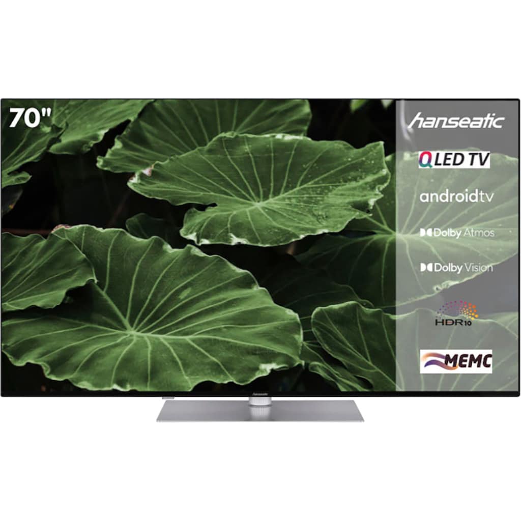 Hanseatic QLED-Fernseher »70Q850UDS«, 177 cm/70 Zoll, 4K Ultra HD, Android TV-Smart-TV