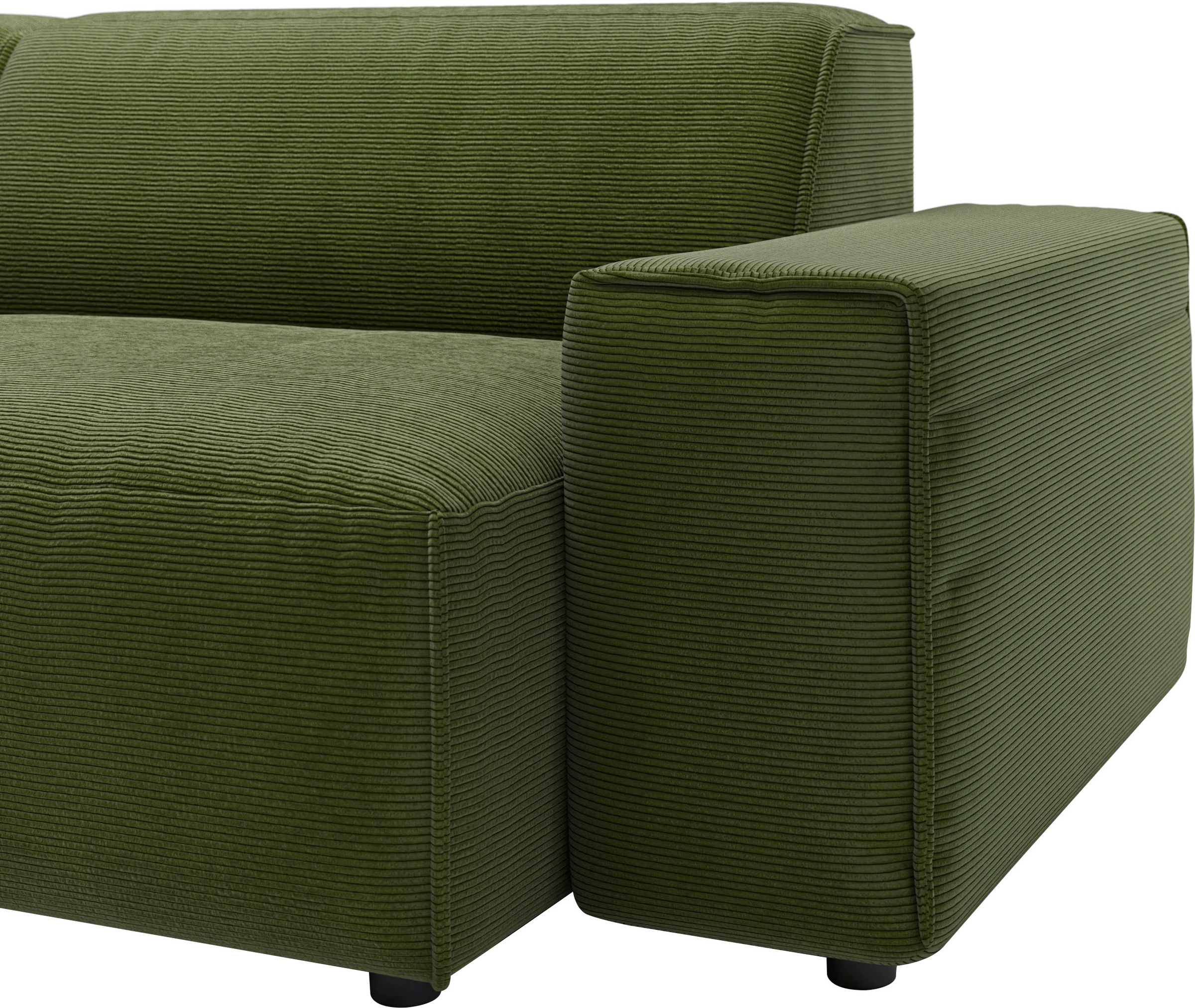 andas Ecksofa »Glimminge L-Form auch in Breitcord, Feincord + Easy care-Bezug,«, Breite 264, Zierkissen