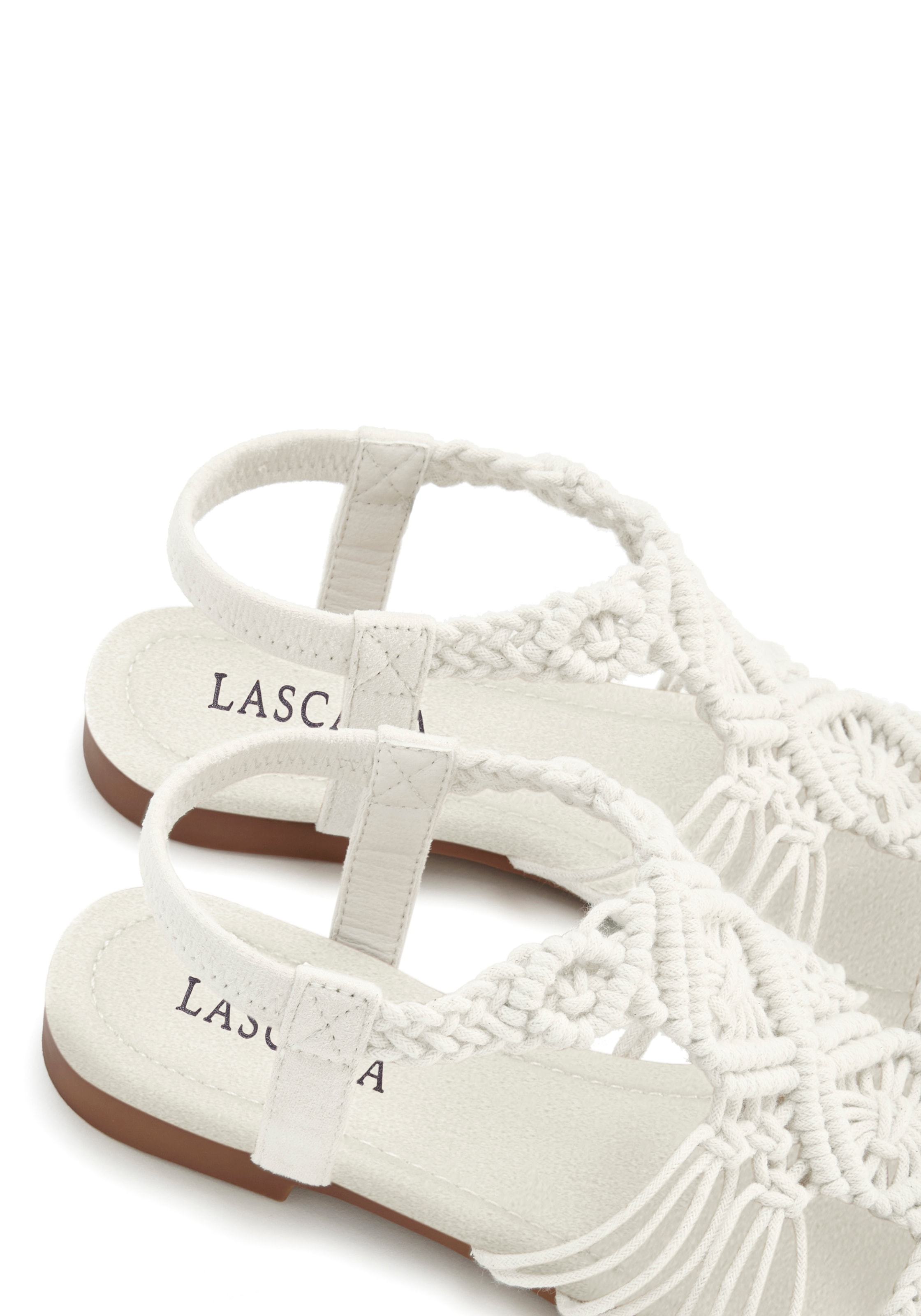 LASCANA Sandale »Sommerschuh«  Sandalette, Sommerschuh mit elastischem Riemchen VEGAN