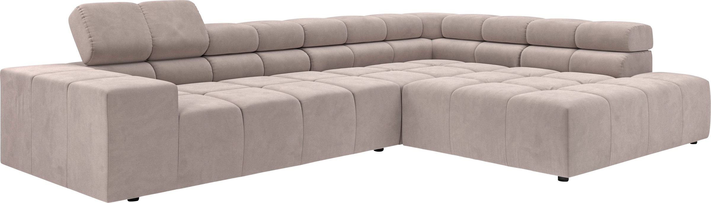 INOSIGN Ecksofa »Ancona incl. Kopfteilverstellung, OTTOs Choice, Breite 319cm, L-Form«, wahlweise motorische Sitztiefenverstellung, auch in Cord + Easy Care