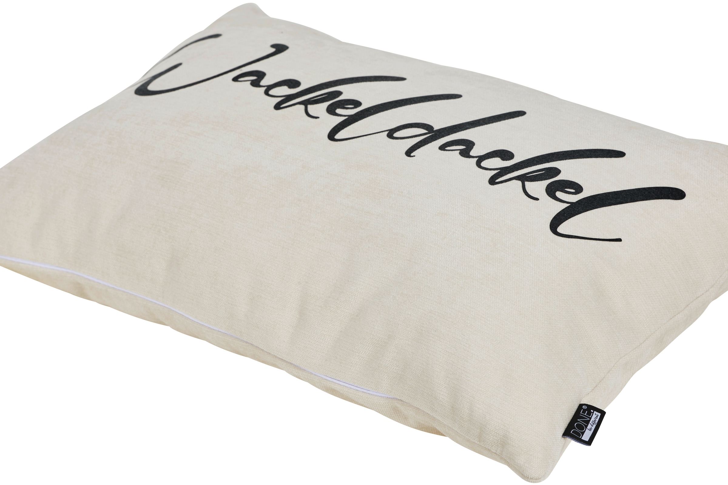 done.® Dekokissen »WACKELDACKEL« Extra weiche Haptik