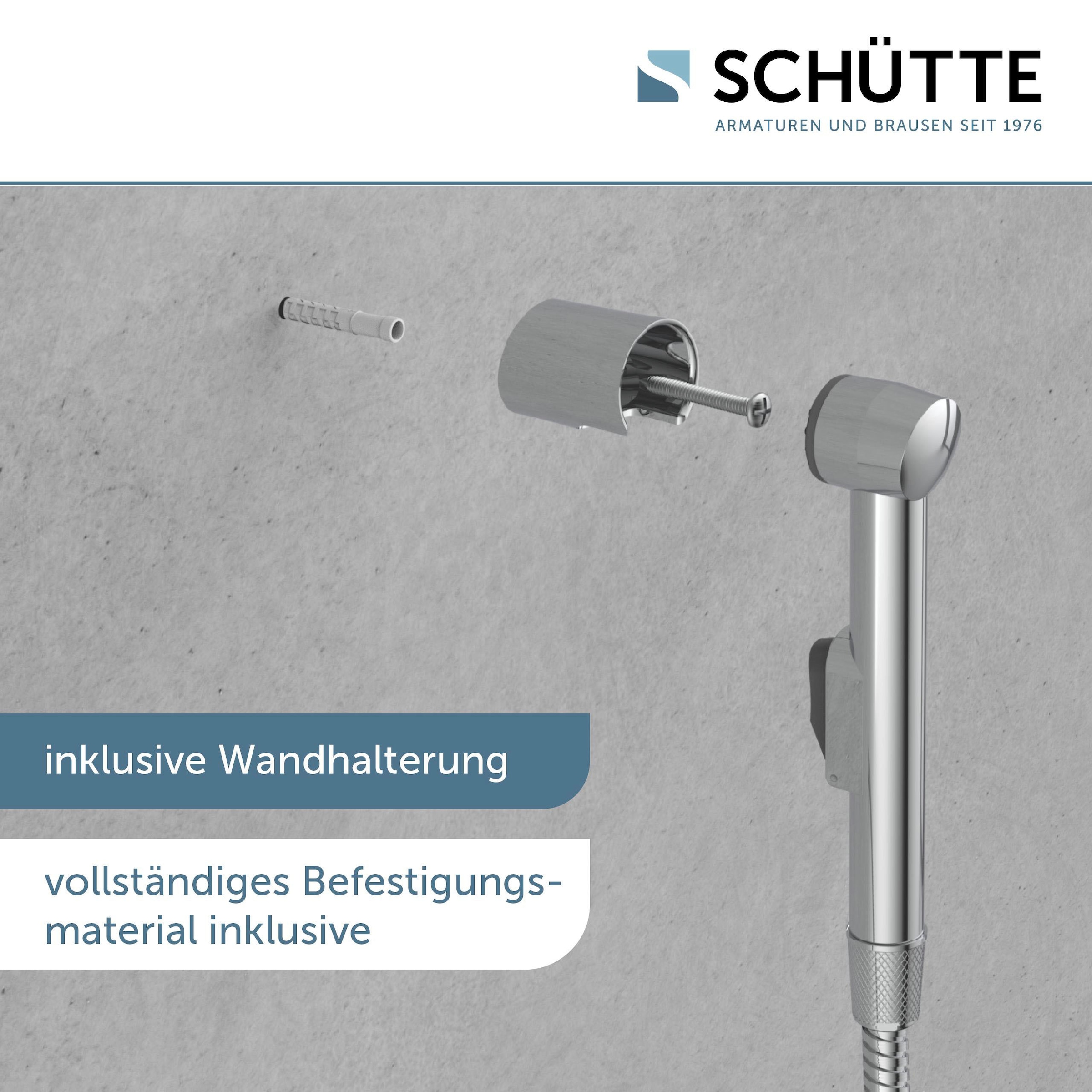 Schütte Waschbeckendusche, (Set, 3 tlg.), Waschbeckenhandbrause mit Wandhalterung+Schlauch (150cm) und Adapter