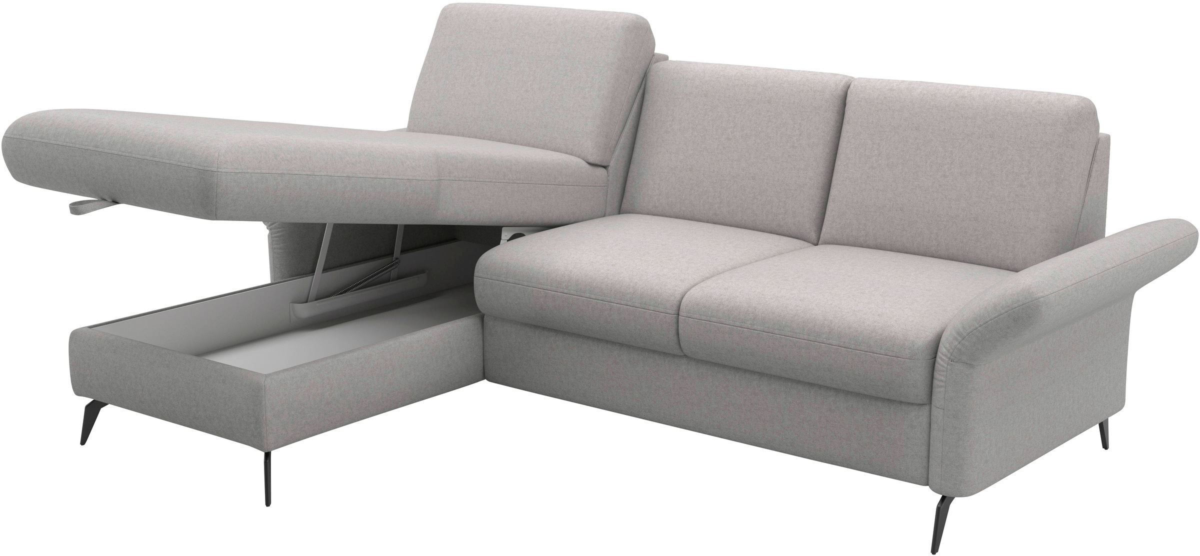 Home affaire Ecksofa »Rochelle«, wahlweise mit Bettfunktion, Bettkasten und Armteilverstellung