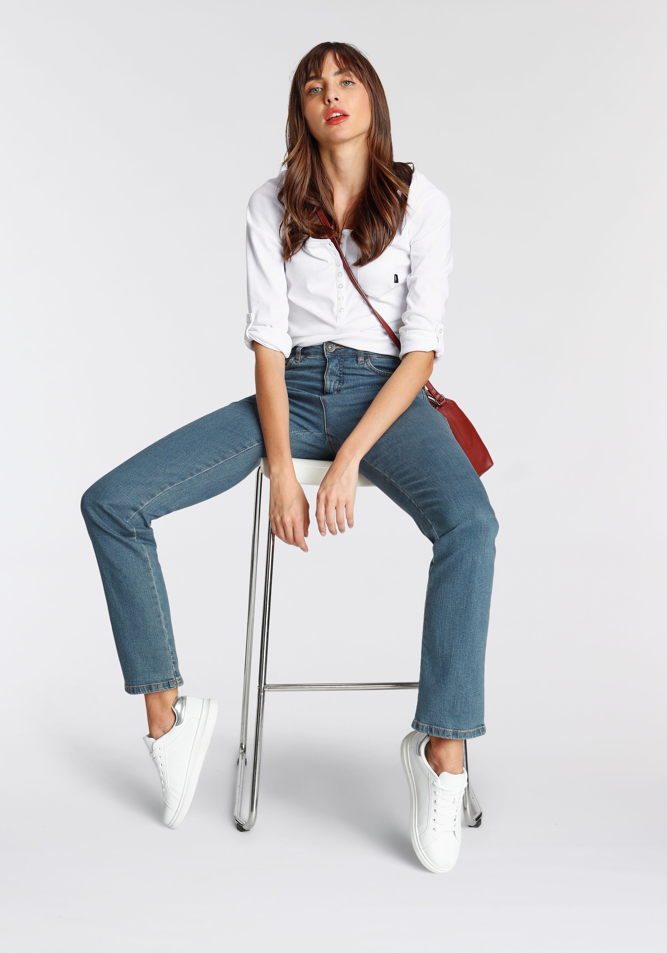 Arizona Gerade Jeans »Comfort-Fit«, High Waist