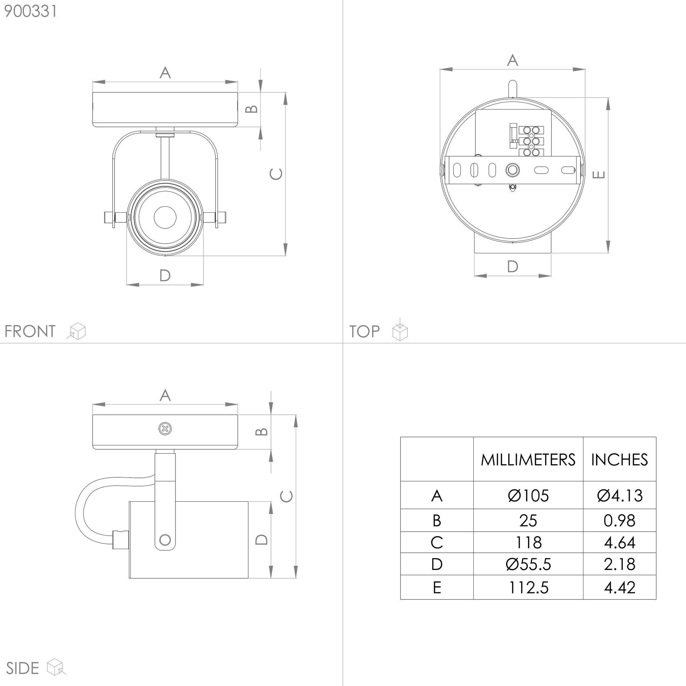 EGLO Deckenspot »SOREGO«, bestellen 3W schwarz in inkl. GU10 - Stahl - aus Deckenspot online