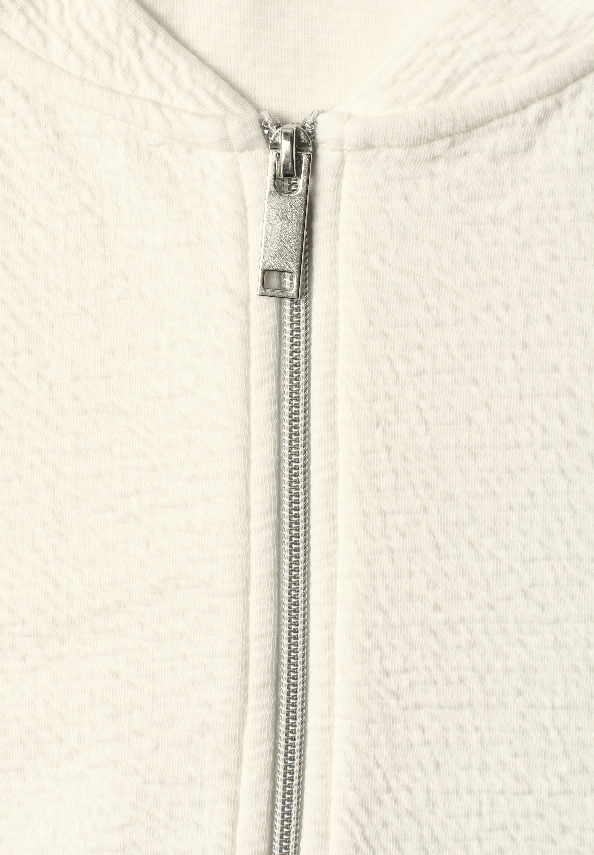 STREET ONE Sweatjacke 3/4-Arm-Blouson mit Zipper und Struktur
