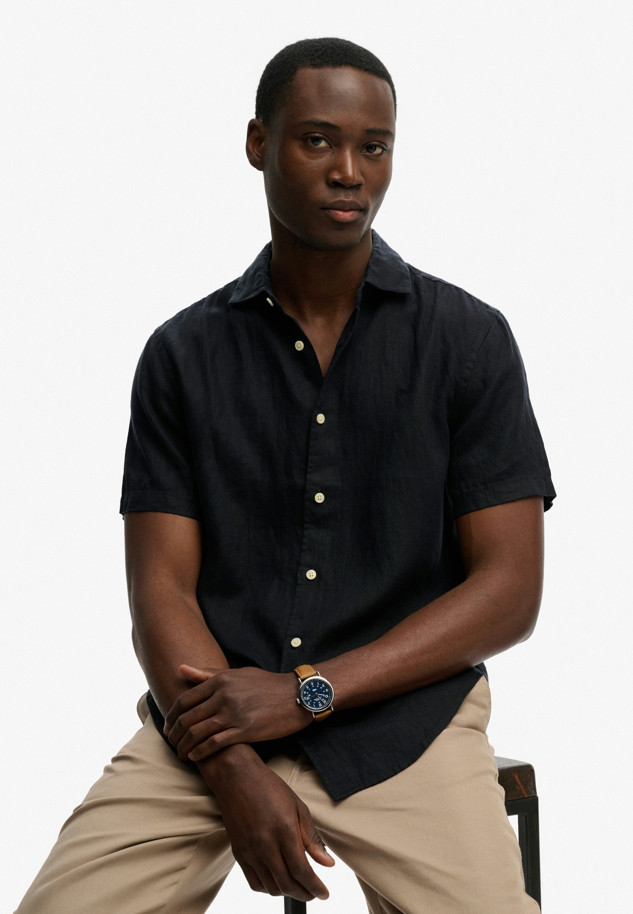 Superdry Leinenhemd »RIVIERA S/S LINEN SHIRT« aus 100% Leinen