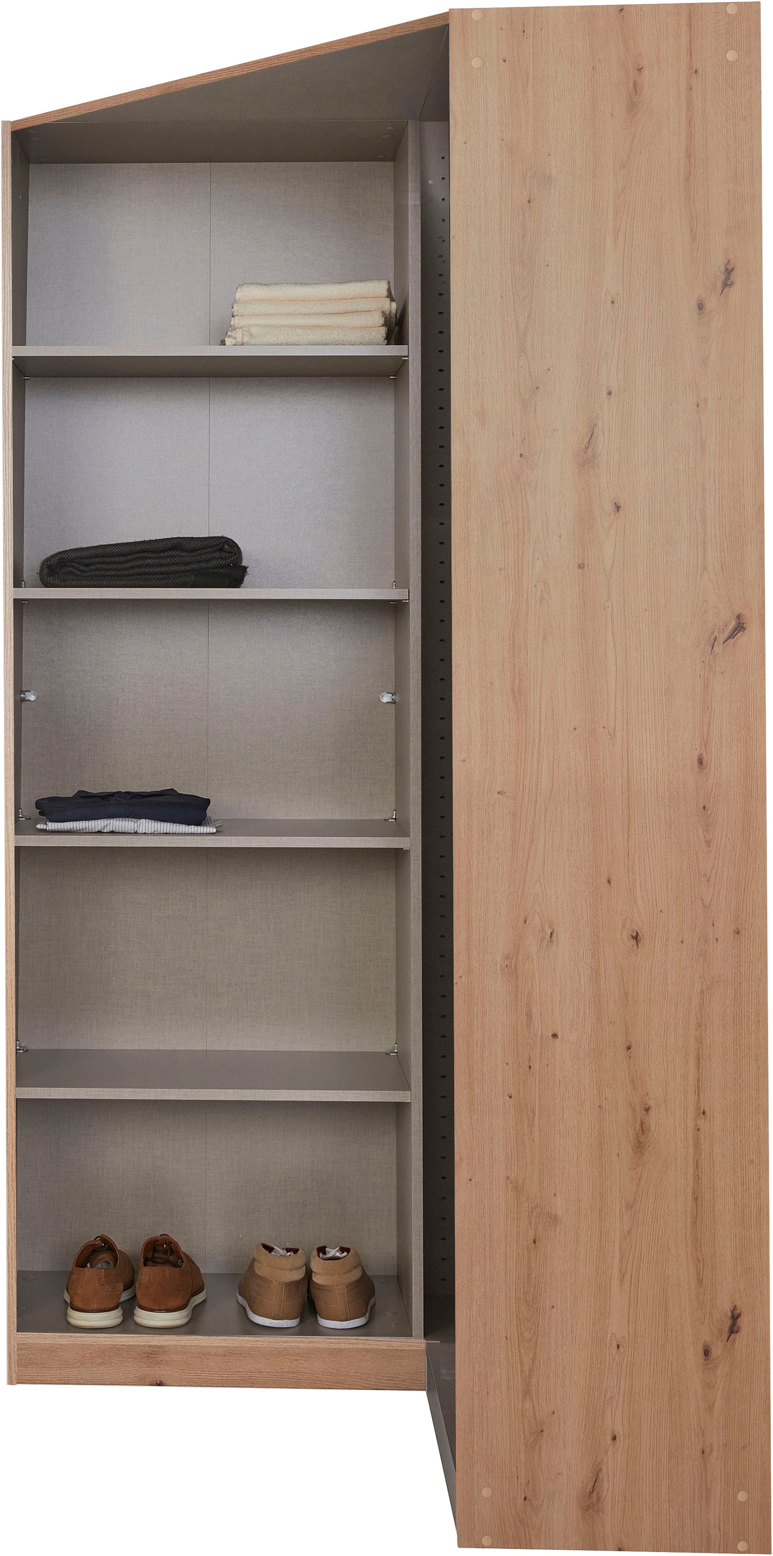 INOSIGN BY RAUCH Eckschrank »Kleiderschrank Schrank Garderobe Wäscheschrank VANDOR«, voll ausgestattet, viel Stauraum, Spiegel vollflächig MADE IN GERMANY