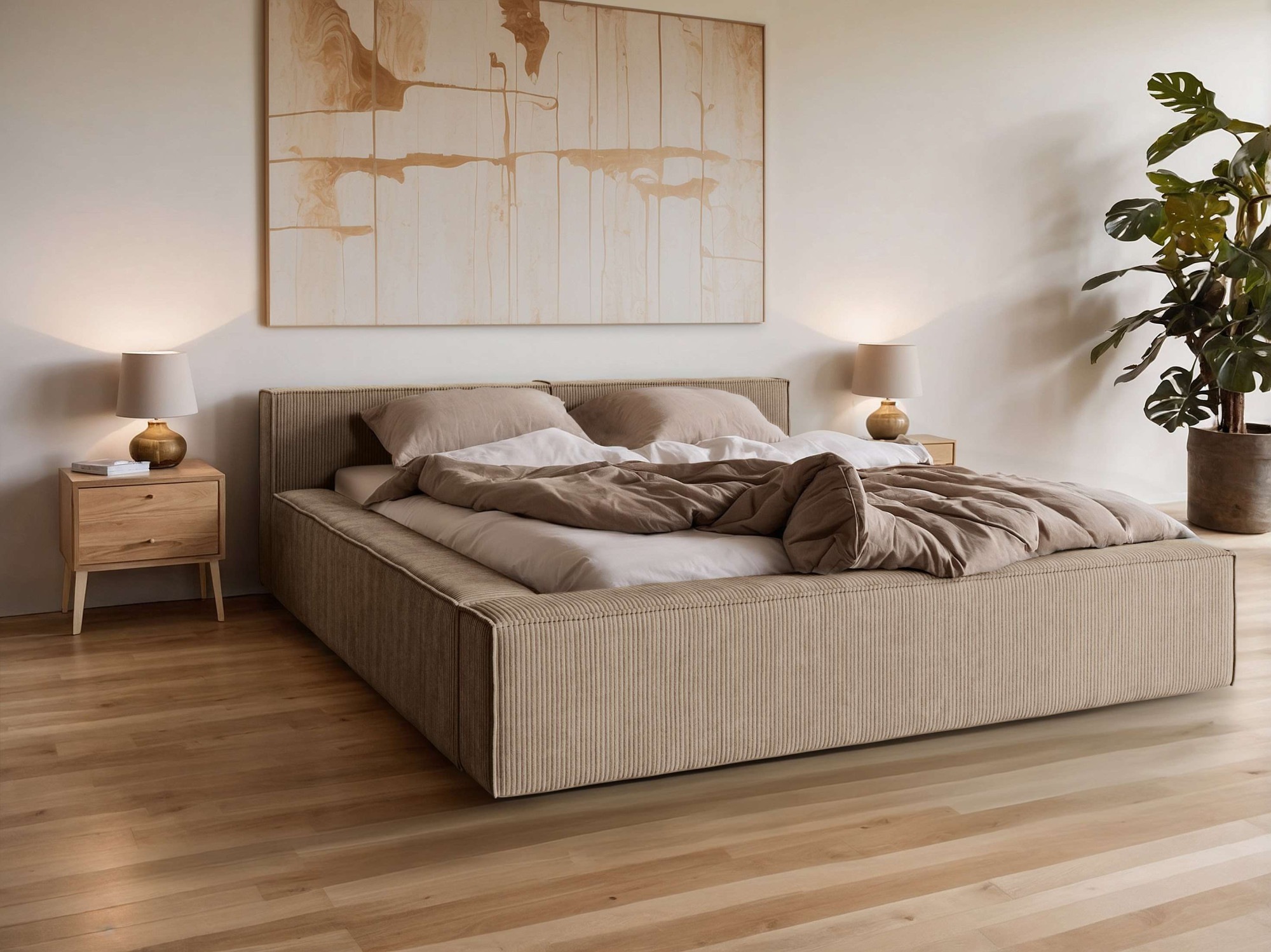 Home affaire Polsterbett »LAUREDA Bettgestell mit Lattenrost, in 4 Breiten- günstig online kaufen